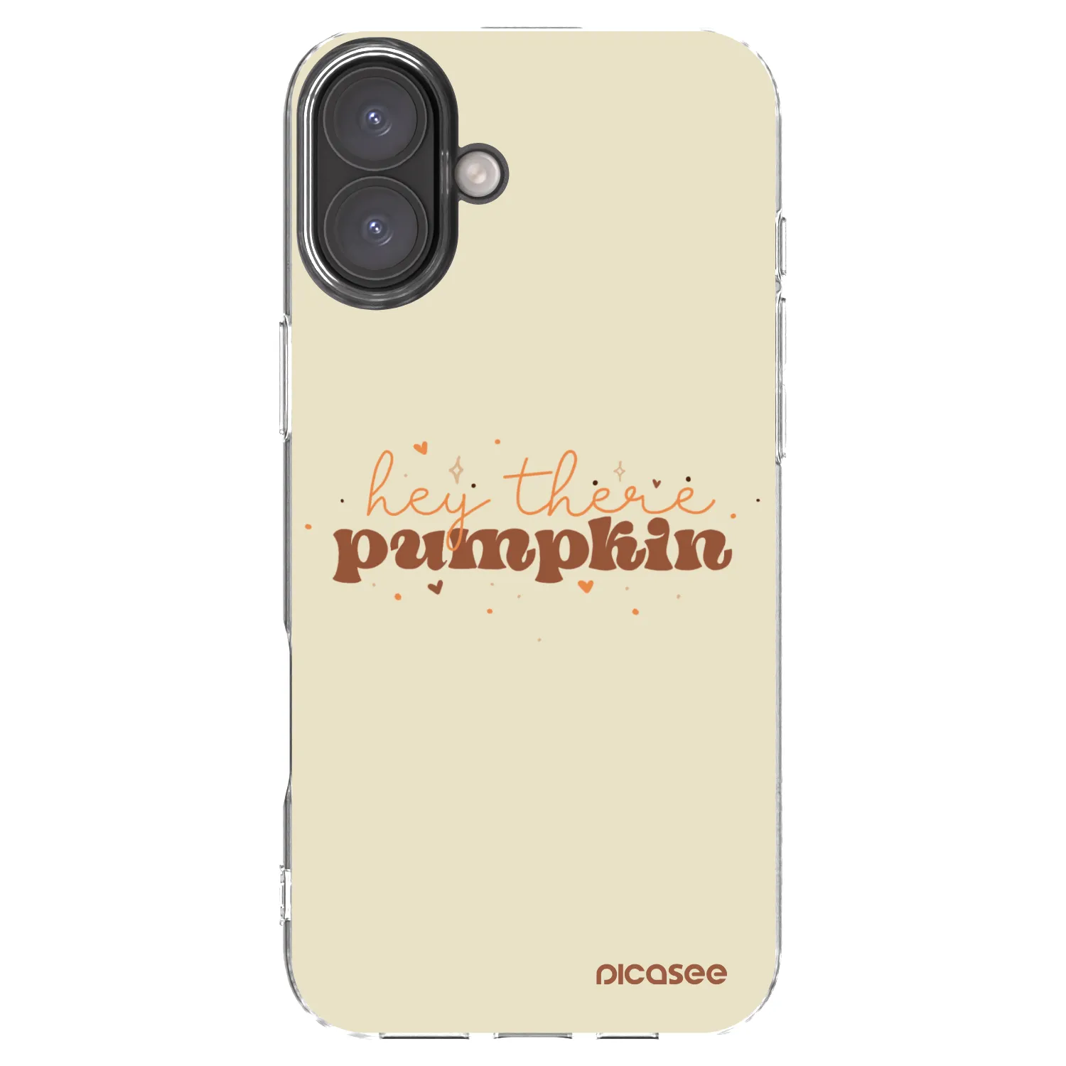 Picasee silikonska prozirna maskica za Apple iPhone 16 Plus - Hey there pumpkin