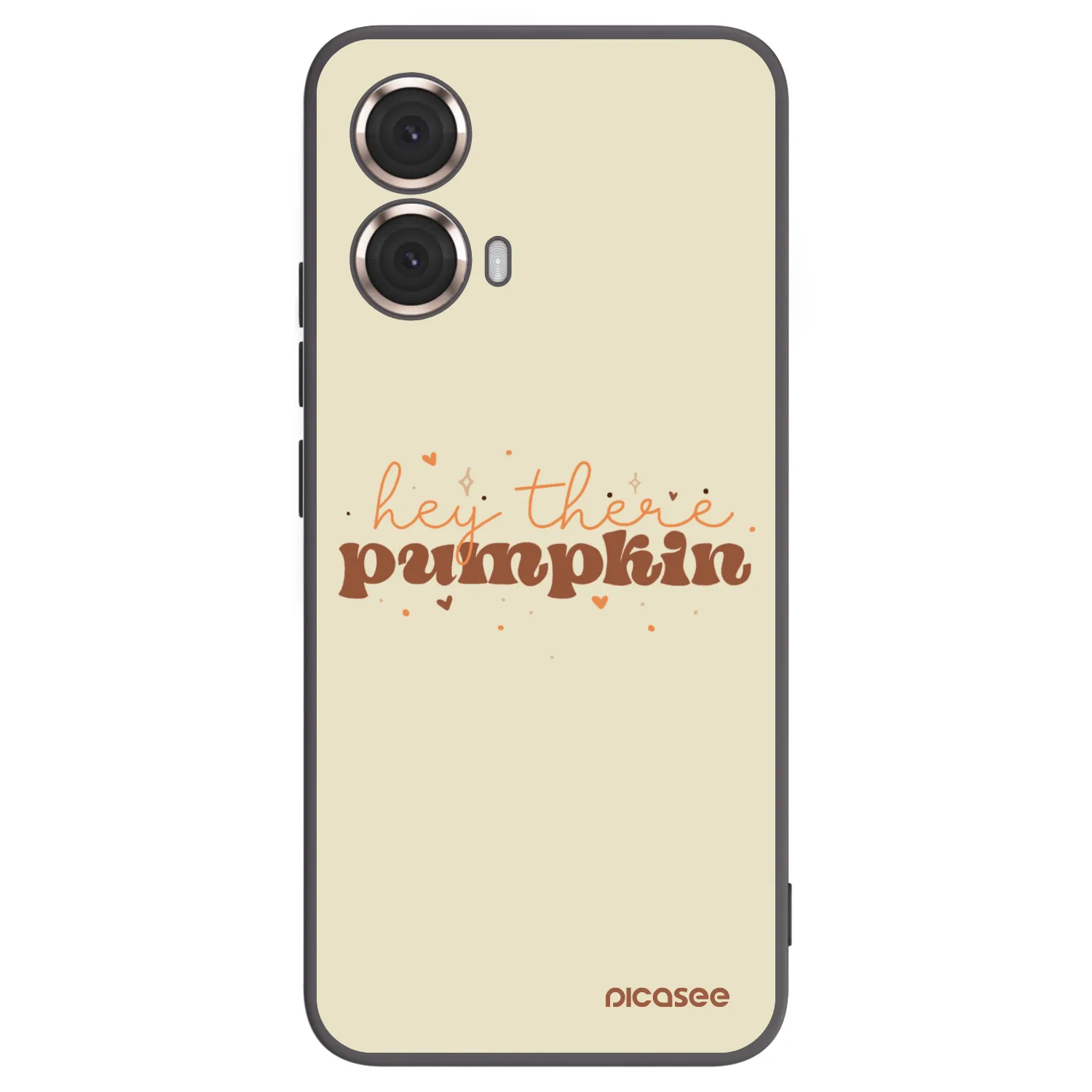 Picasee crna silikonska maskica za Motorola Moto G85 - Hey there pumpkin