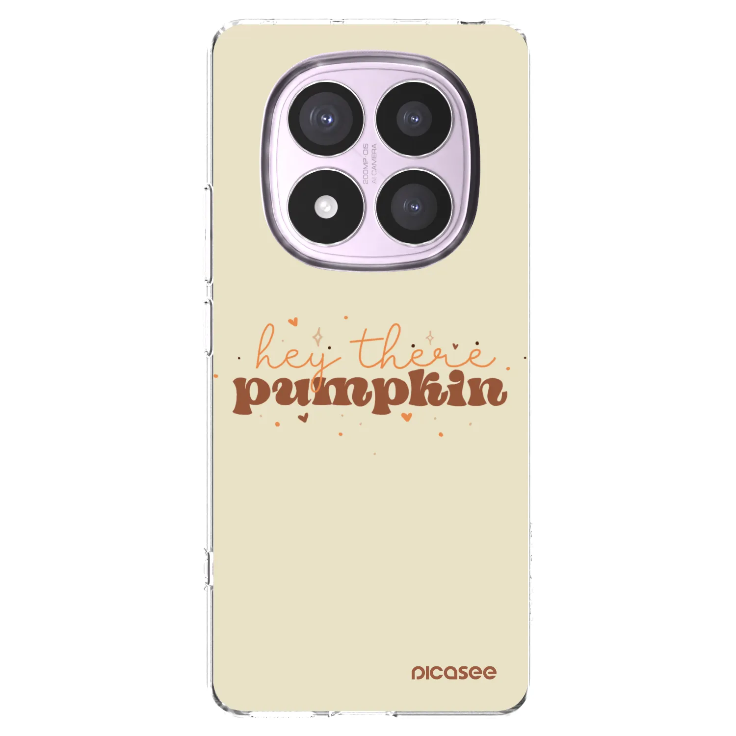 Picasee silikonska prozirna maskica za Xiaomi Redmi Note 14 Pro 5G - Hey there pumpkin