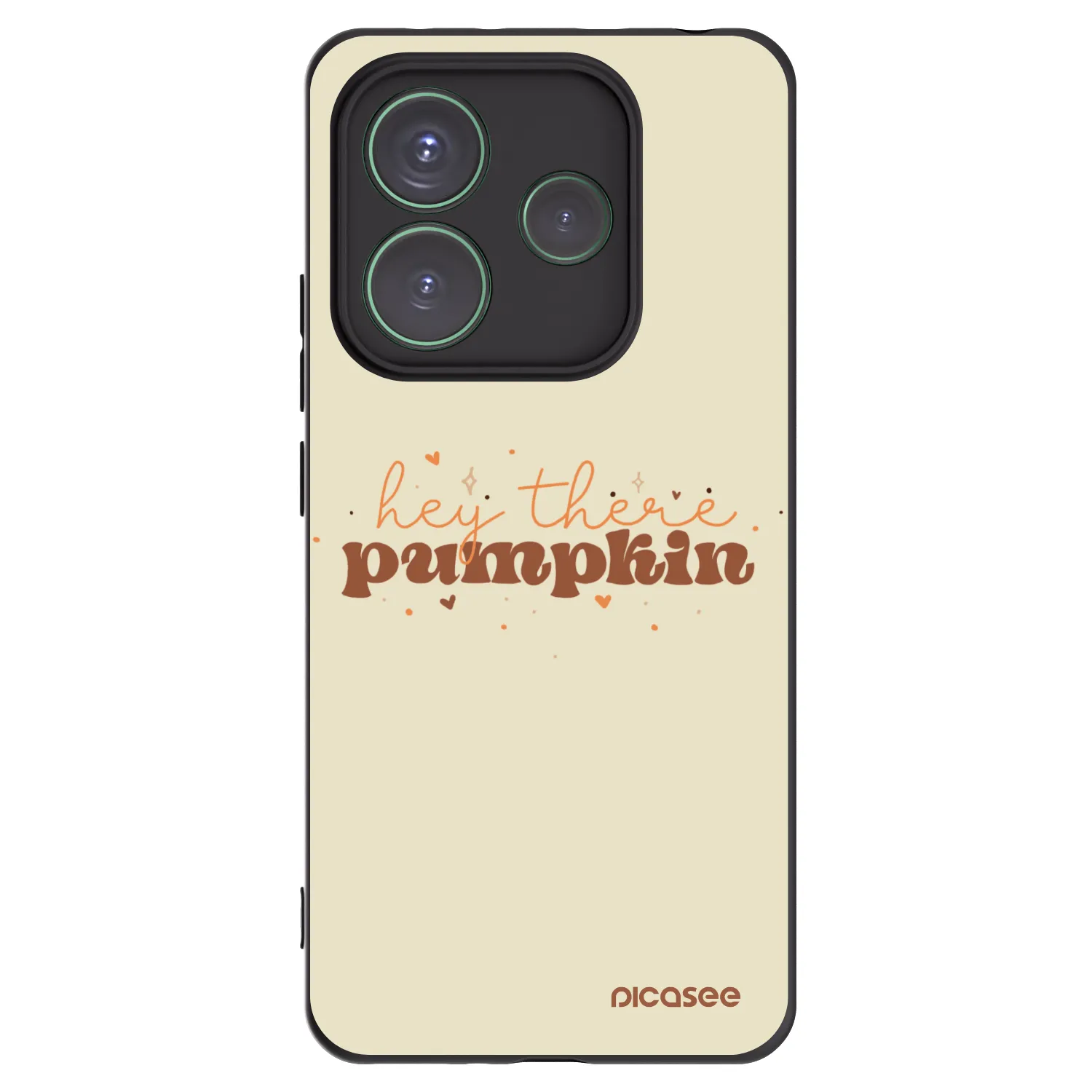 Picasee crna silikonska maskica za Xiaomi Redmi Note 14 5G - Hey there pumpkin