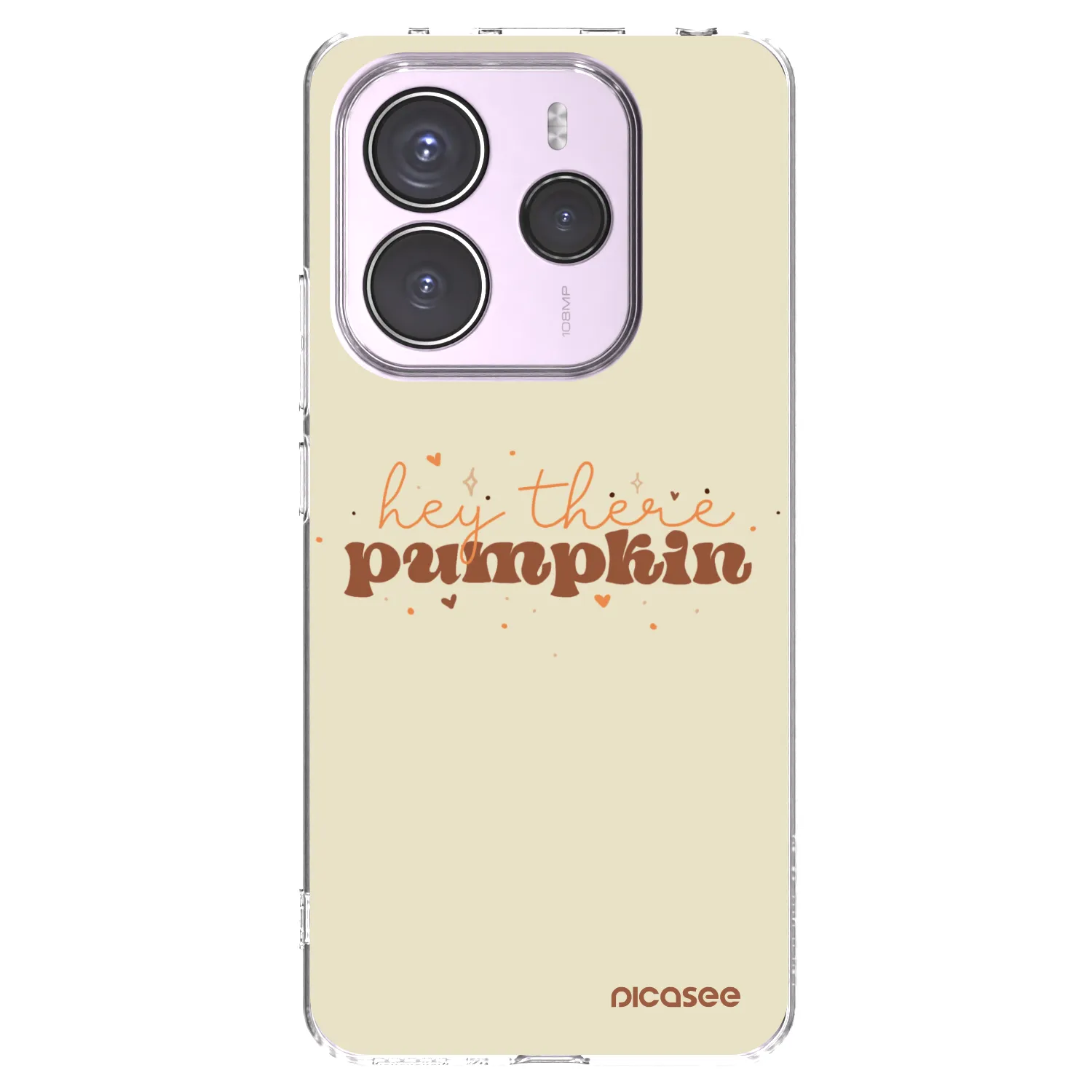 Picasee silikonska prozirna maskica za Xiaomi Redmi Note 14 5G - Hey there pumpkin