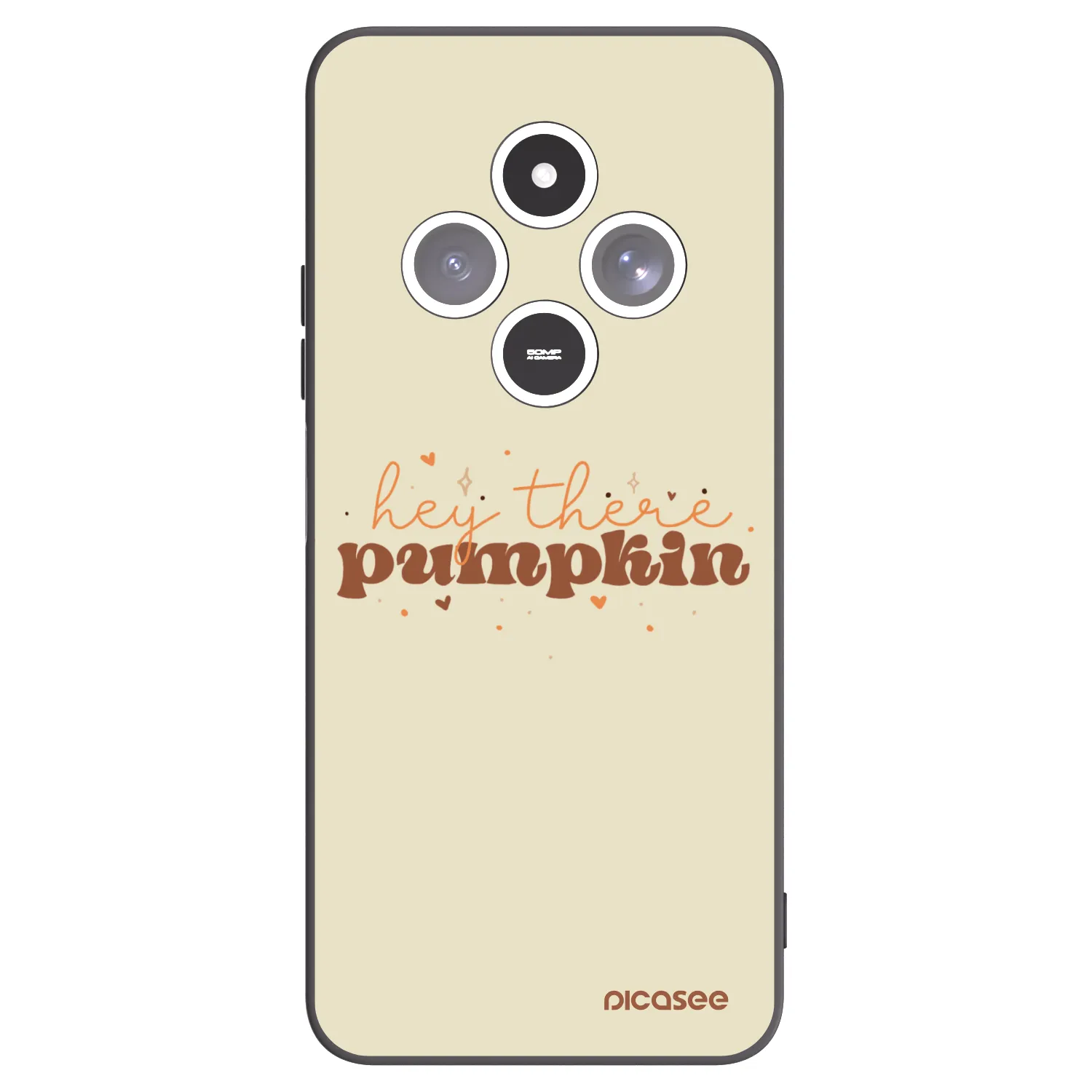 Picasee crna silikonska maskica za Xiaomi Redmi 14C - Hey there pumpkin