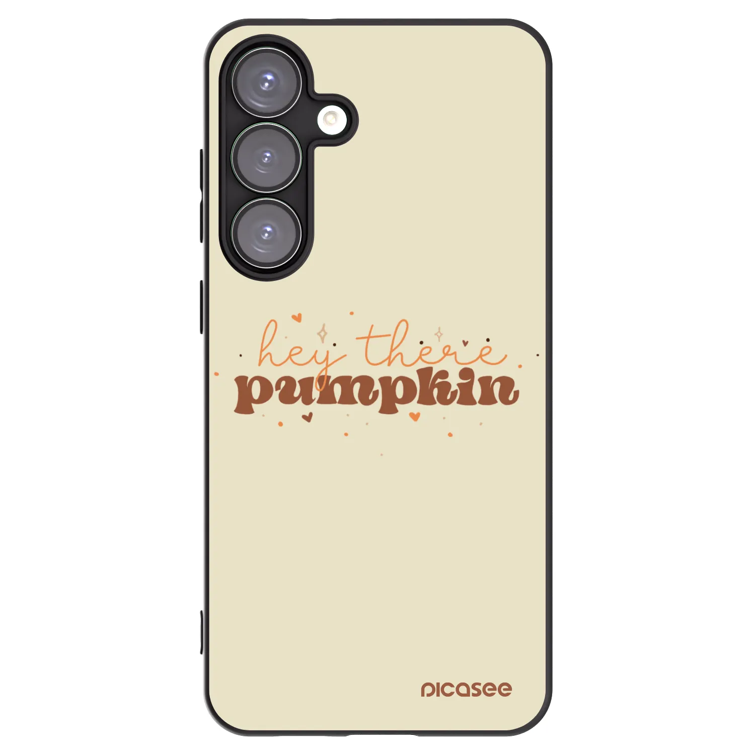 Picasee crna silikonska maskica za Samsung Galaxy S25+ 5G - Hey there pumpkin