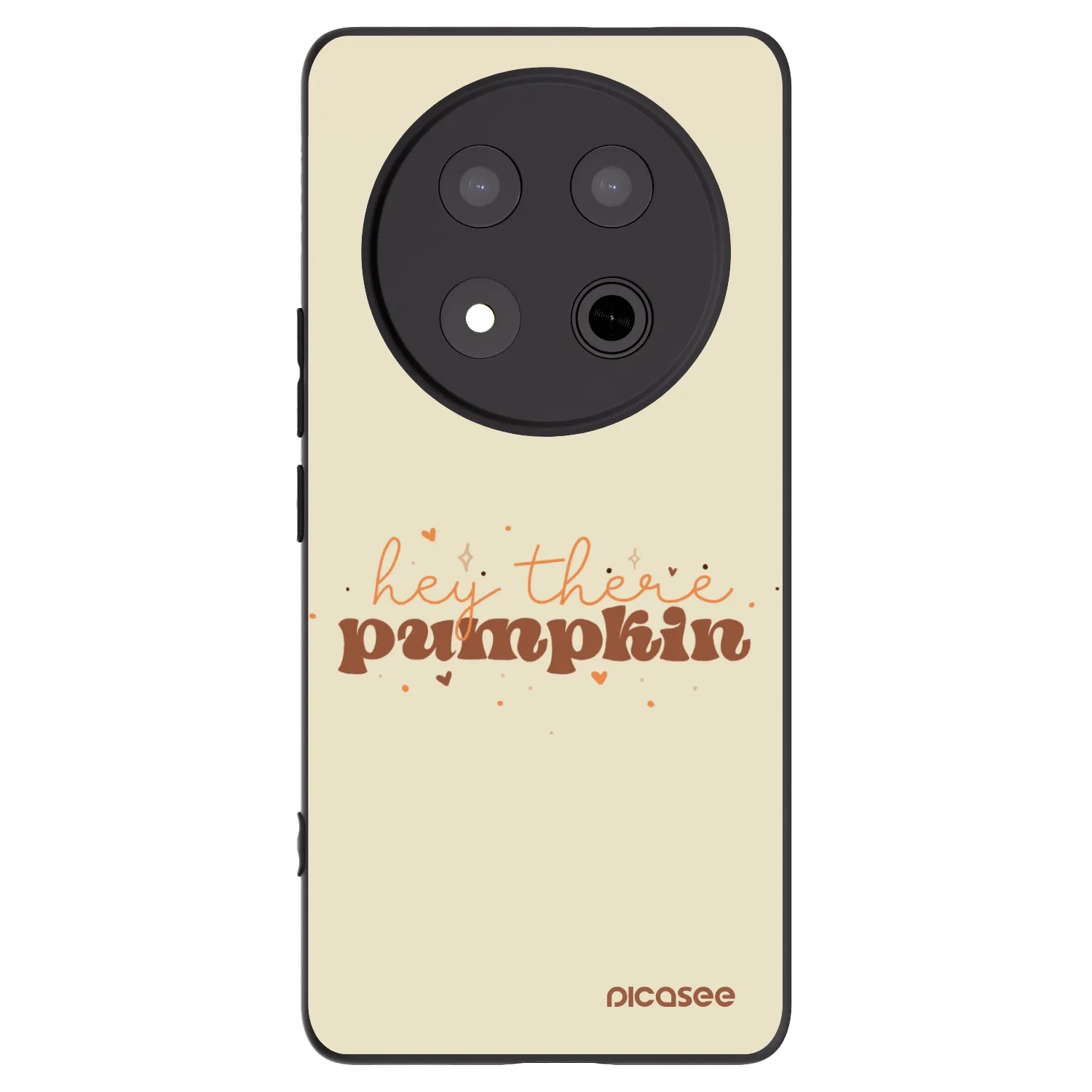 Picasee crna silikonska maskica za Honor Magic7 Lite 5G - Hey there pumpkin