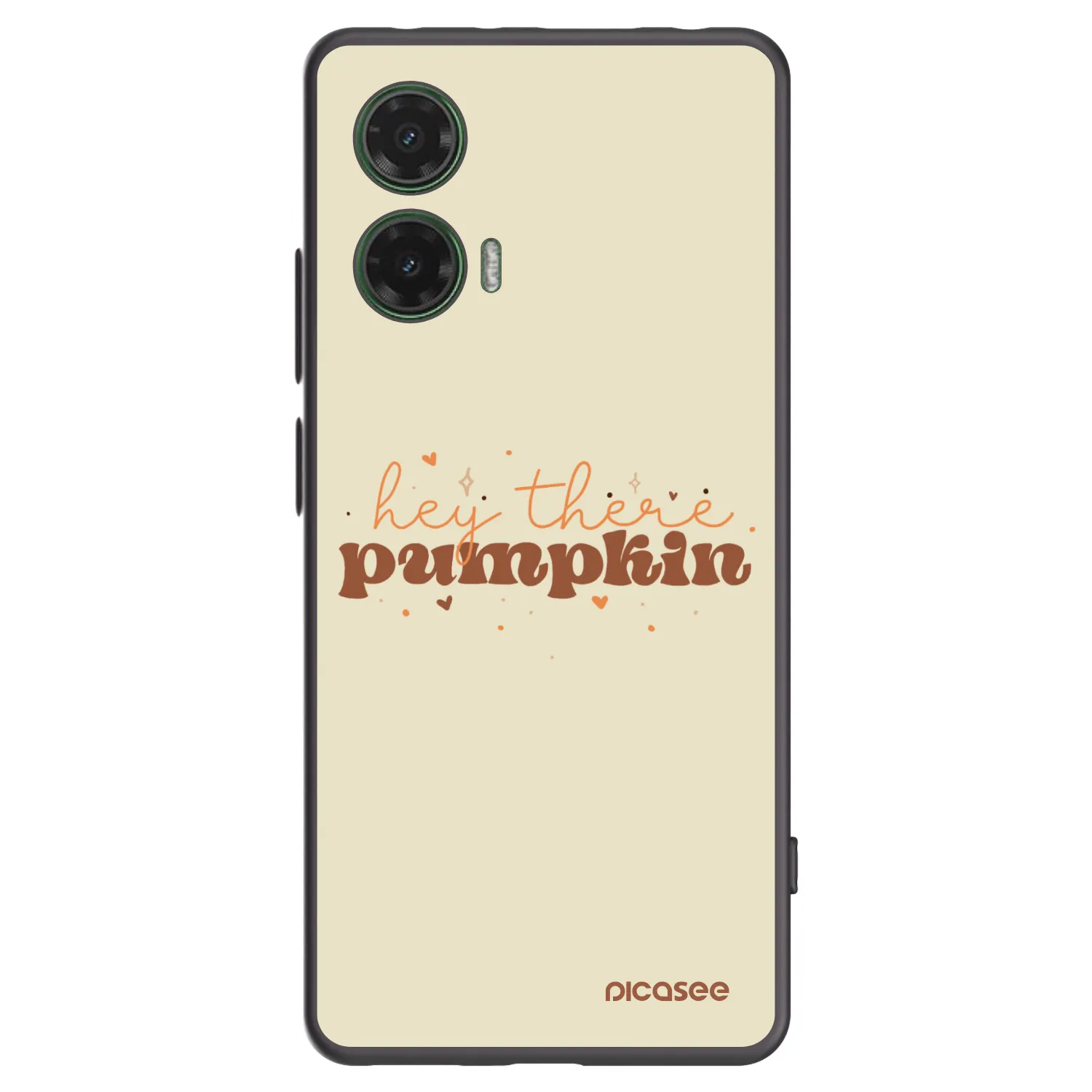 Picasee crna silikonska maskica za Motorola Moto G35 5G - Hey there pumpkin