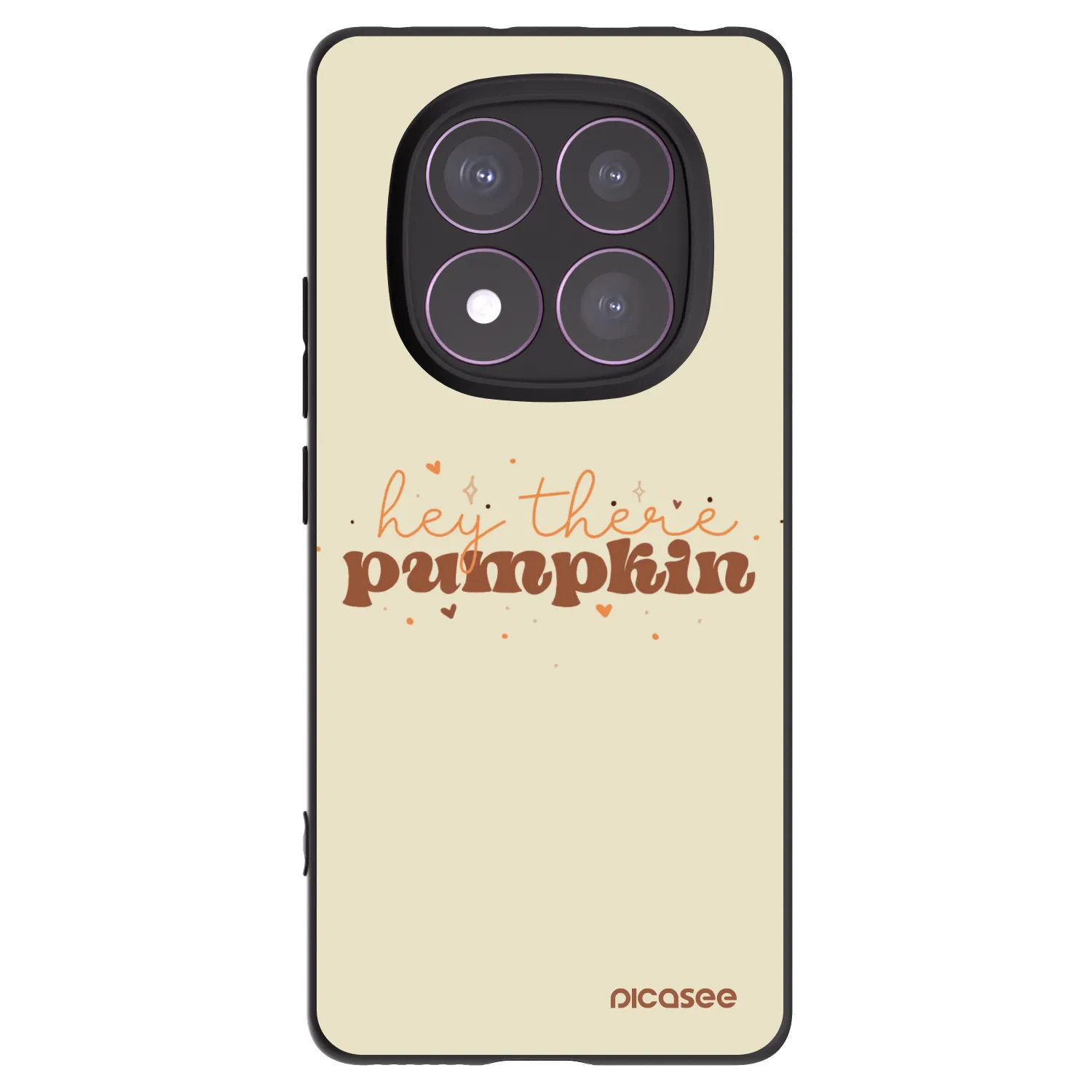 Picasee crna silikonska maskica za Xiaomi Redmi Note 14 Pro 4G - Hey there pumpkin