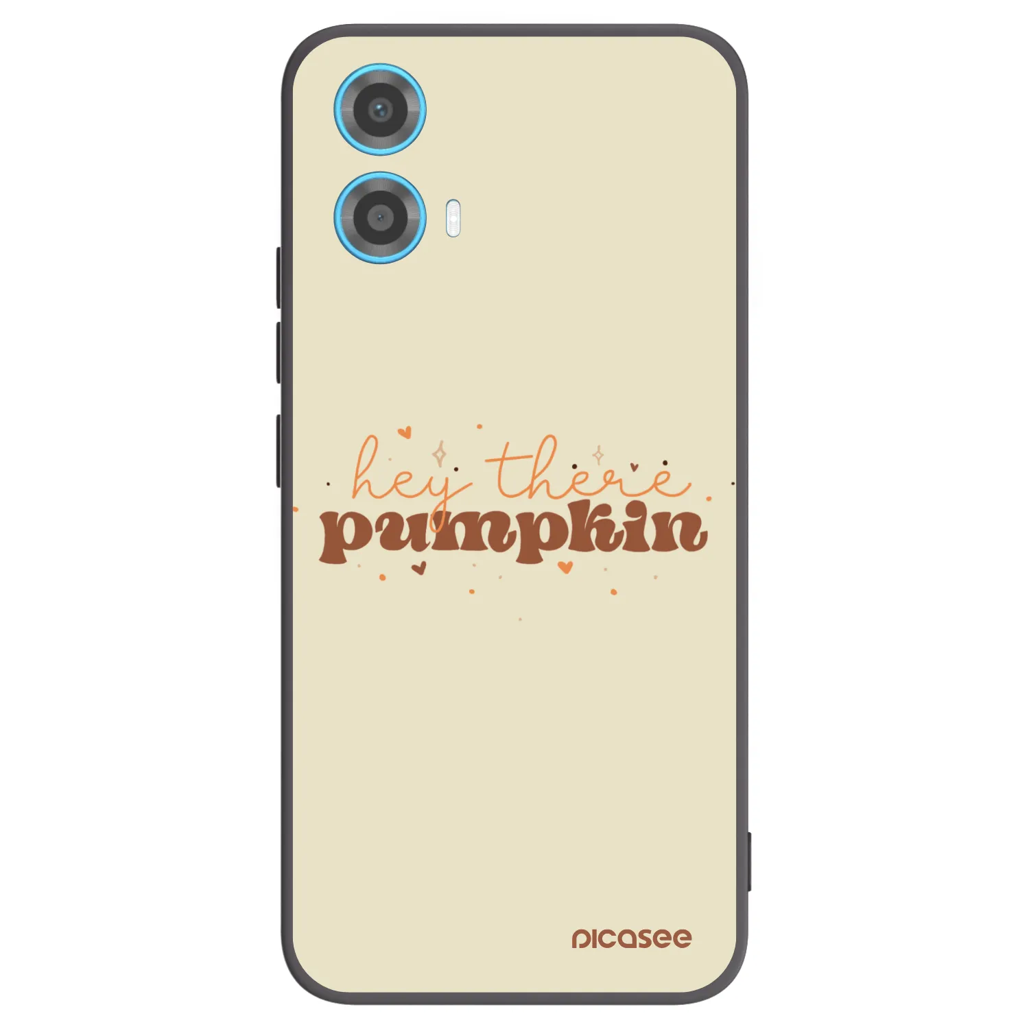 Picasee crna silikonska maskica za Motorola Moto G34 5G - Hey there pumpkin