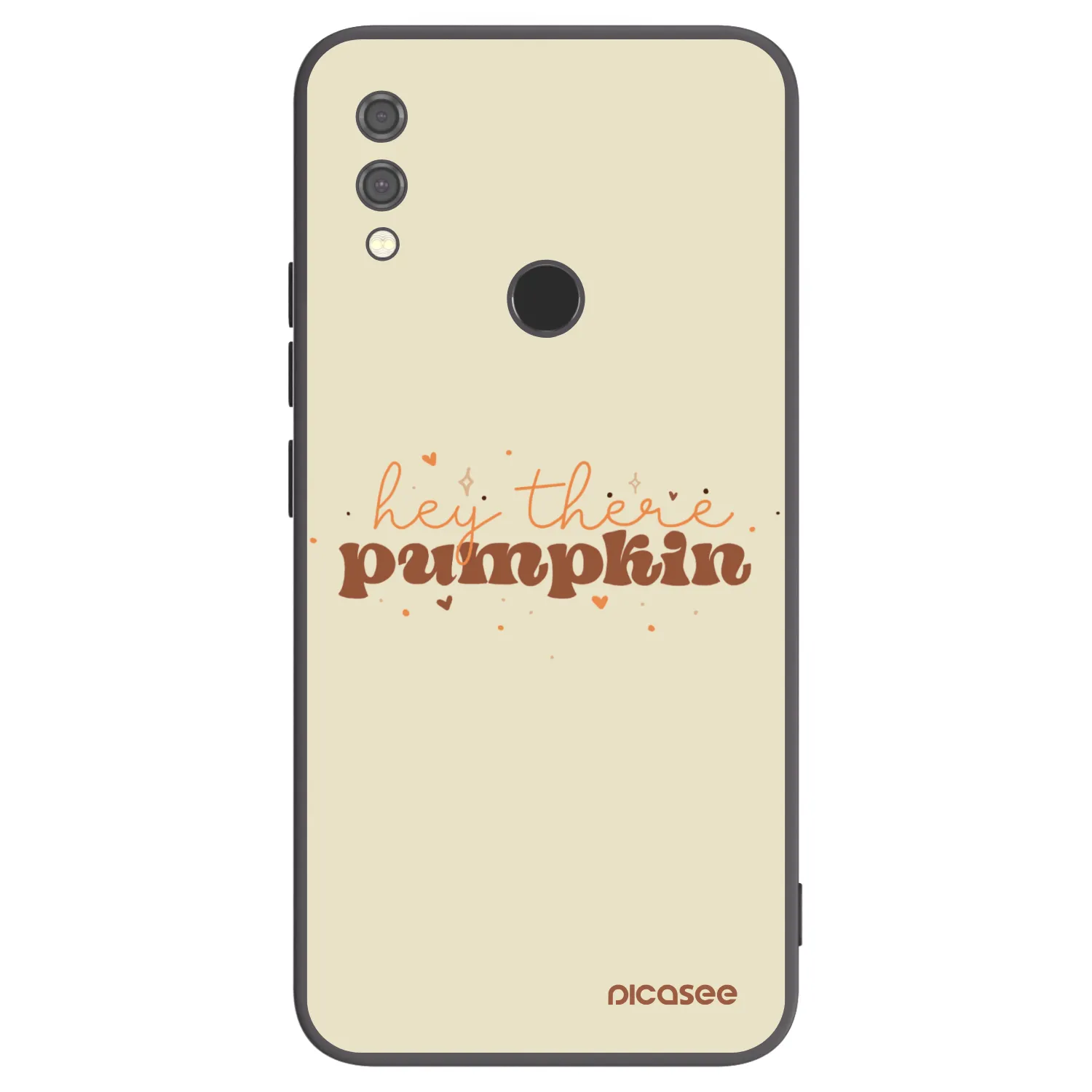 Picasee crna silikonska maskica za Xiaomi Redmi Note 7 - Hey there pumpkin