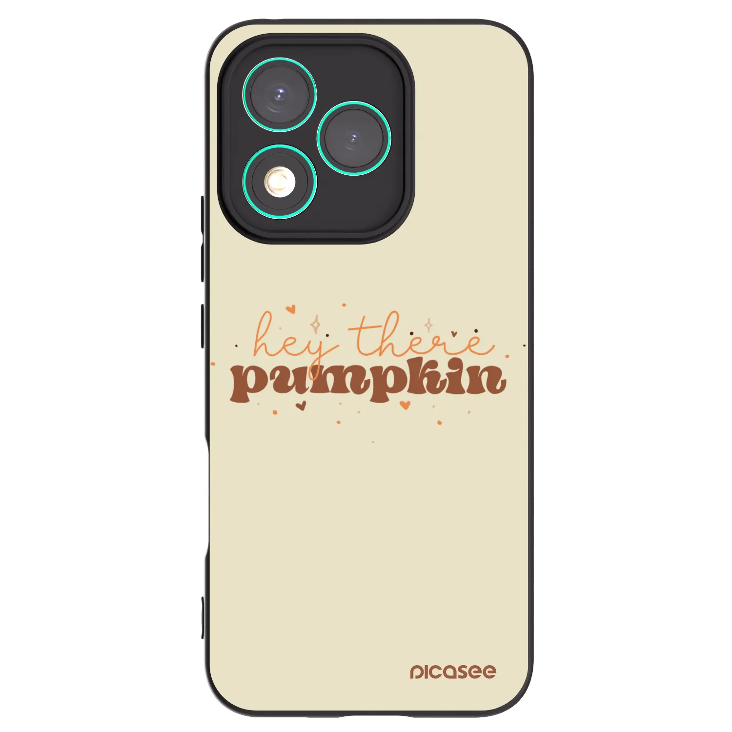 Picasee crna silikonska maskica za Honor 400 Lite 5G - Hey there pumpkin