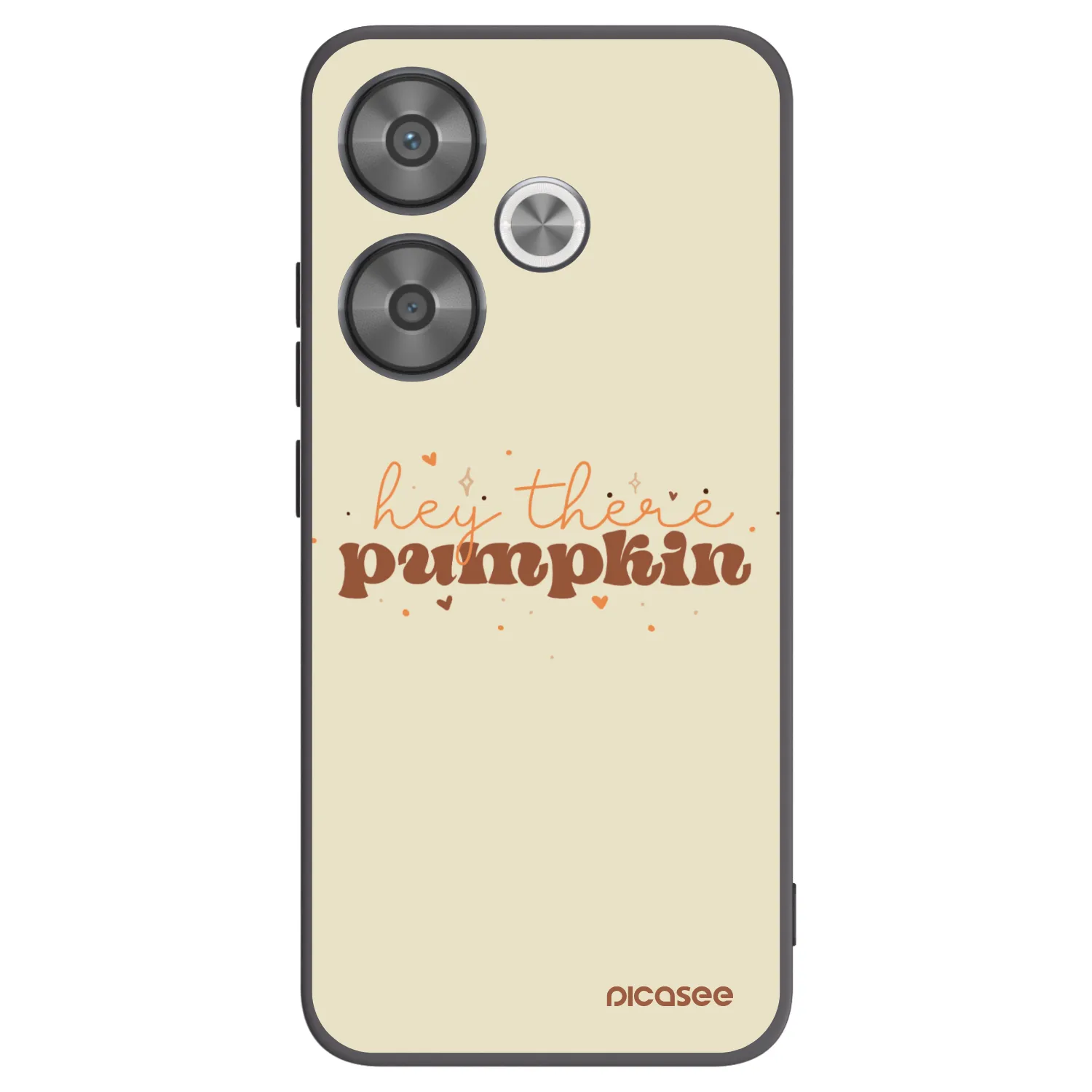 Picasee crna silikonska maskica za Xiaomi Poco F6 - Hey there pumpkin