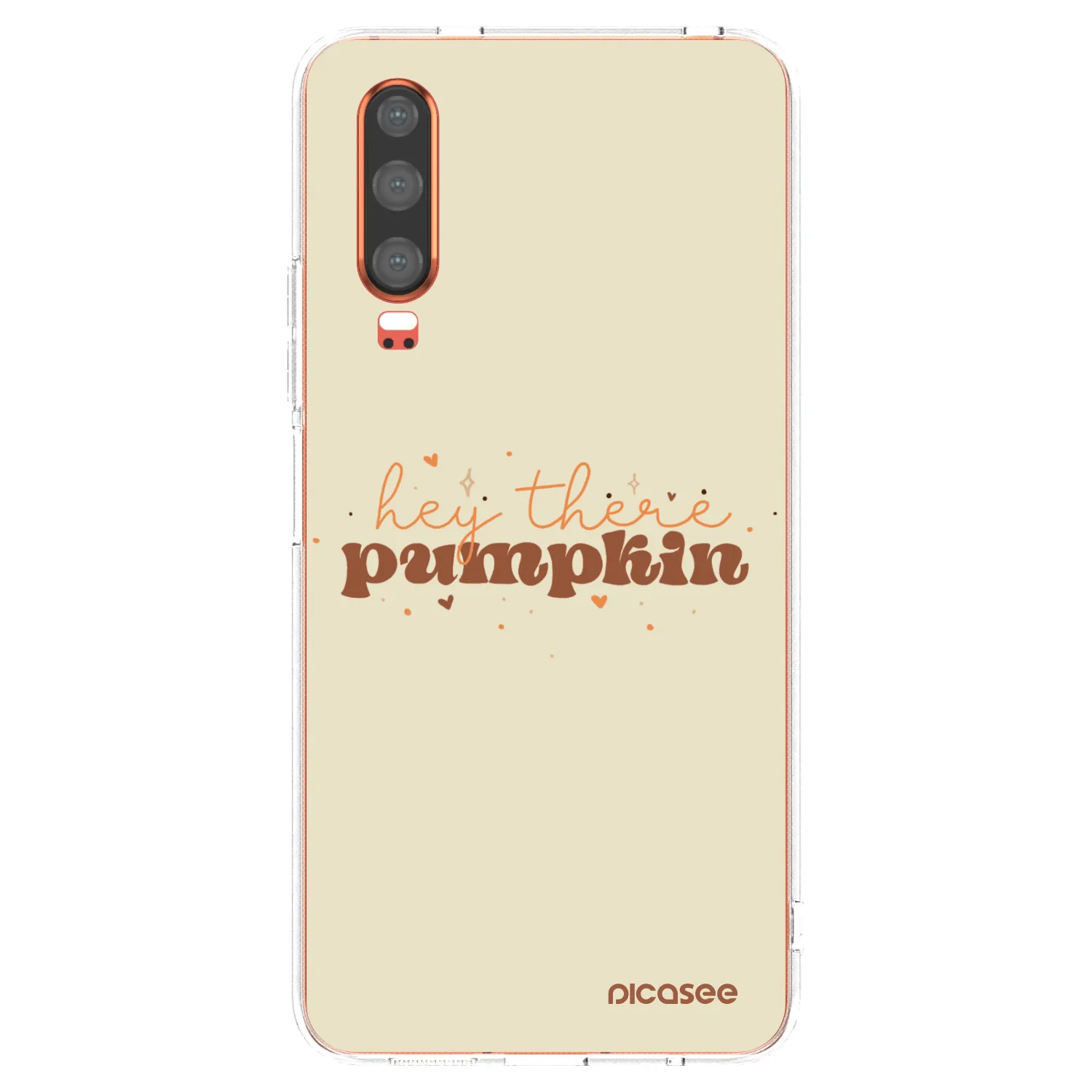 Picasee silikonska prozirna maskica za Huawei P30 - Hey there pumpkin
