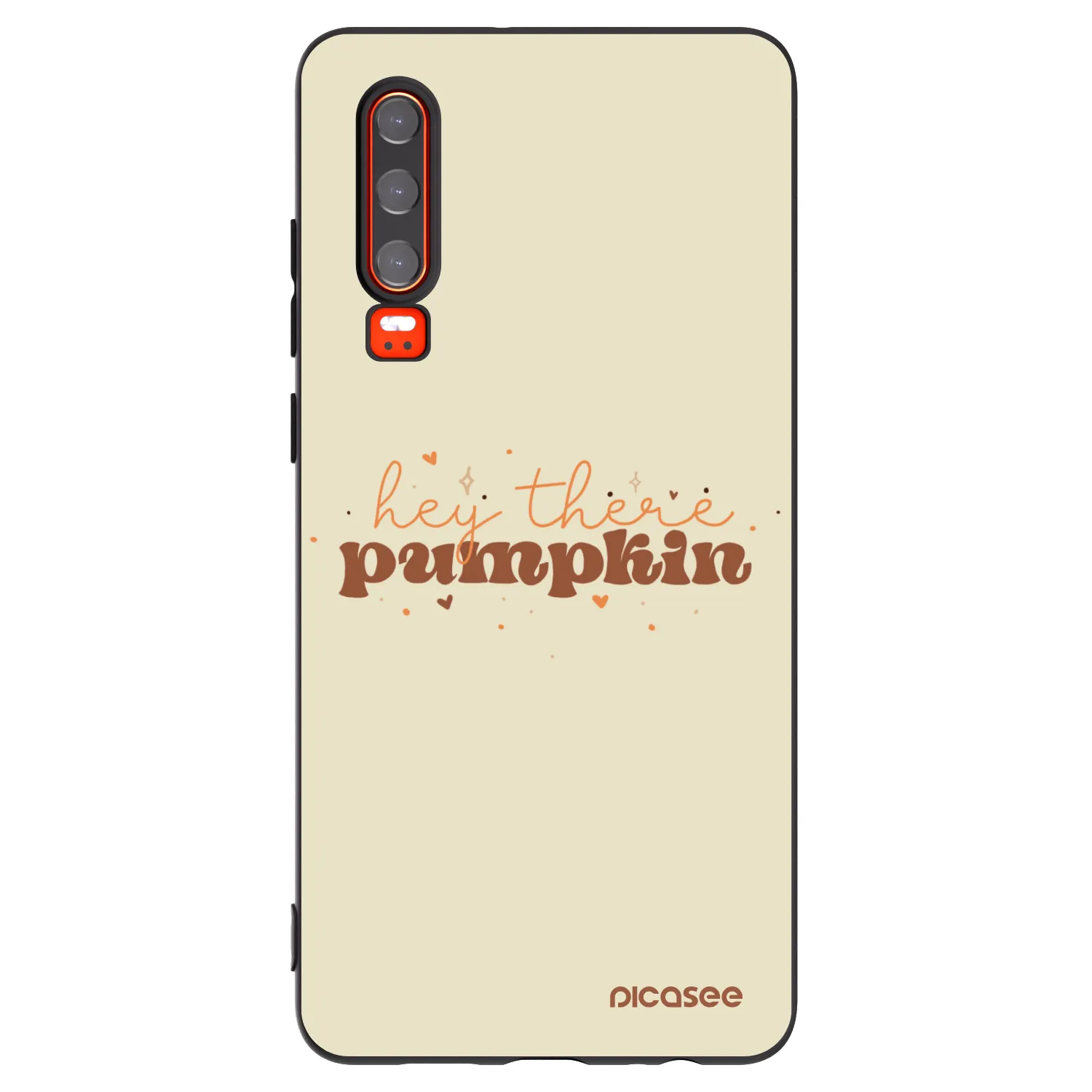 Picasee crna silikonska maskica za Huawei P30 - Hey there pumpkin