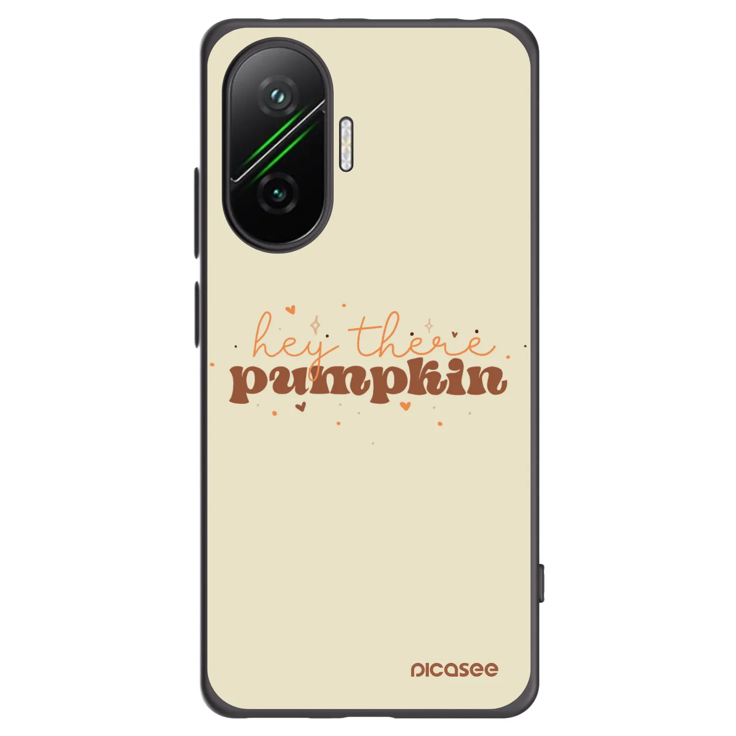 Picasee crna silikonska maskica za Xiaomi Poco F7 5G - Hey there pumpkin