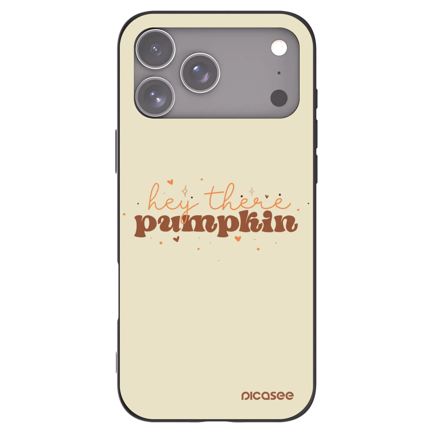 Picasee crna silikonska maskica za Apple iPhone 17 Pro Max - Hey there pumpkin