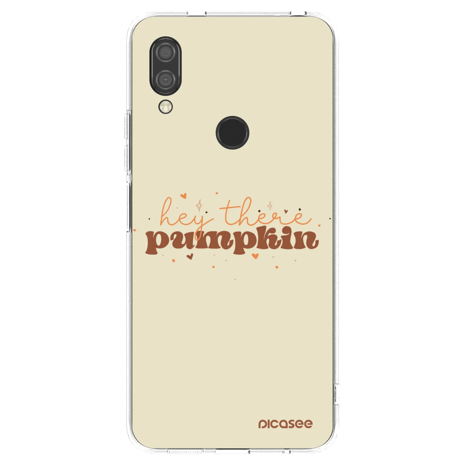 Picasee silikonska prozirna maskica za Xiaomi Redmi 7 - Hey there pumpkin