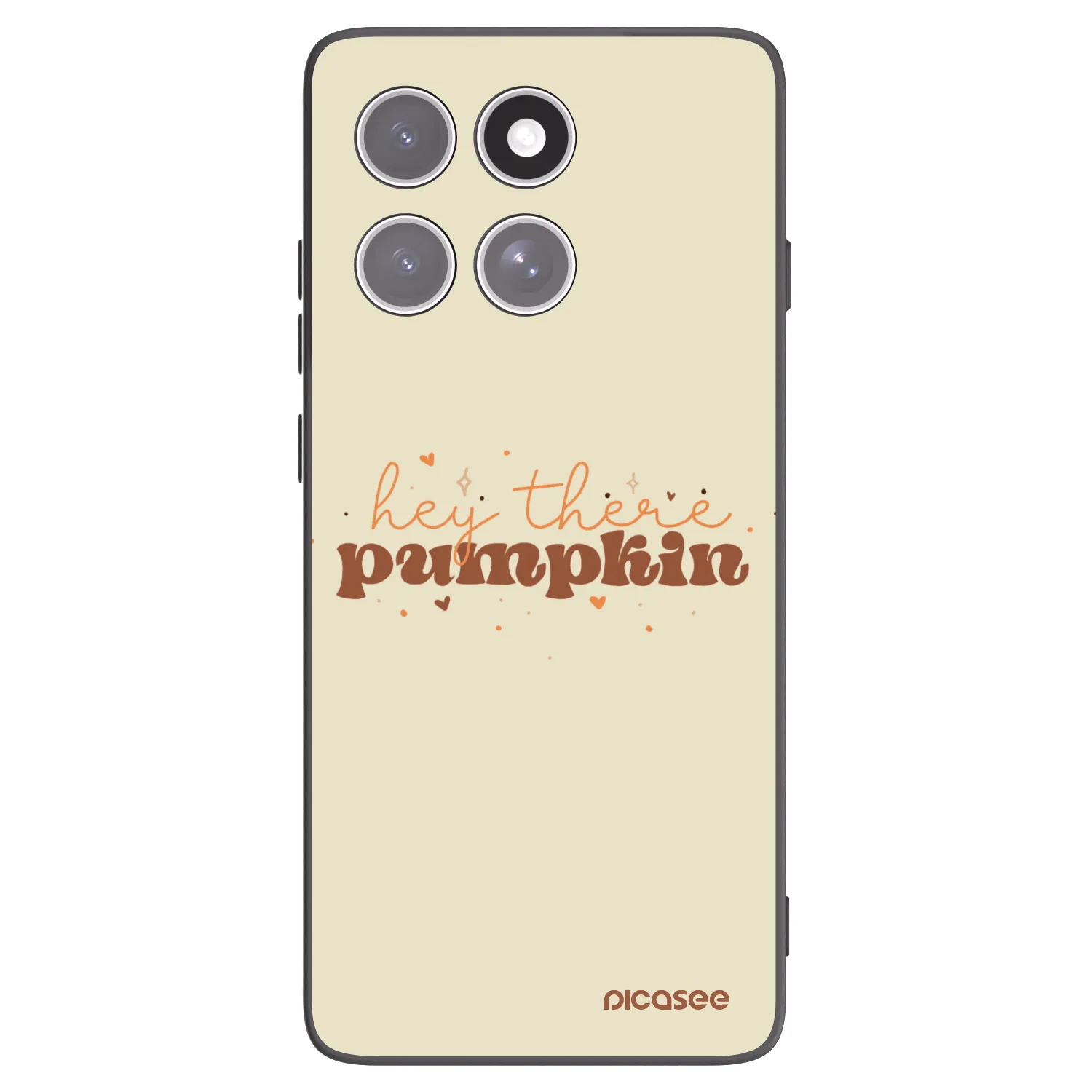 Picasee crna silikonska maskica za Motorola Edge 60 Pro - Hey there pumpkin