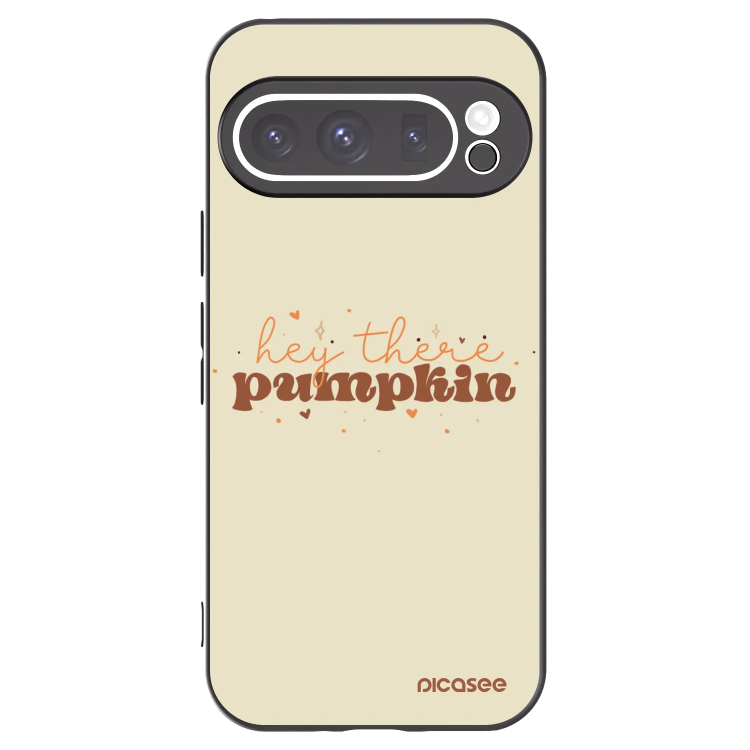 Picasee crna silikonska maskica za Google Pixel 9 Pro XL - Hey there pumpkin
