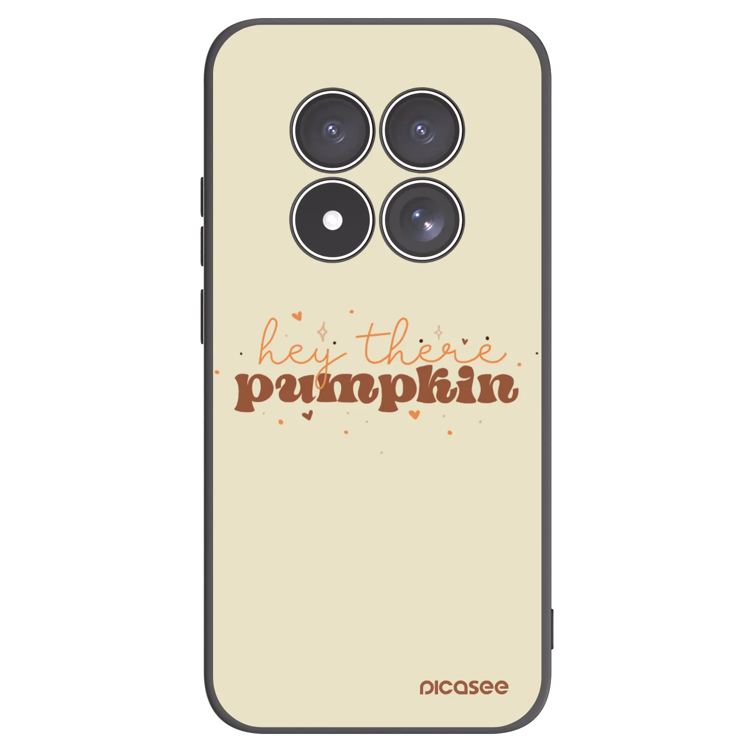 Picasee crna silikonska maskica za Xiaomi Redmi Note 15 Pro 4G - Hey there pumpkin