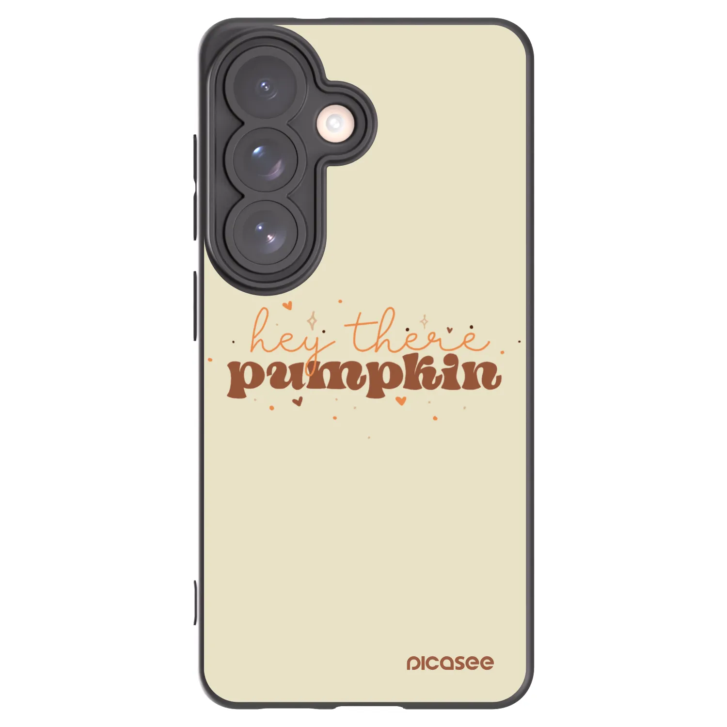 Picasee crna silikonska maskica za Samsung Galaxy S26 - Hey there pumpkin