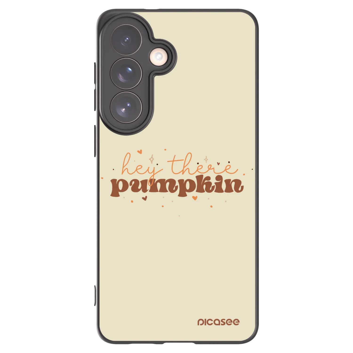 Picasee crna silikonska maskica za Samsung Galaxy S26+ - Hey there pumpkin