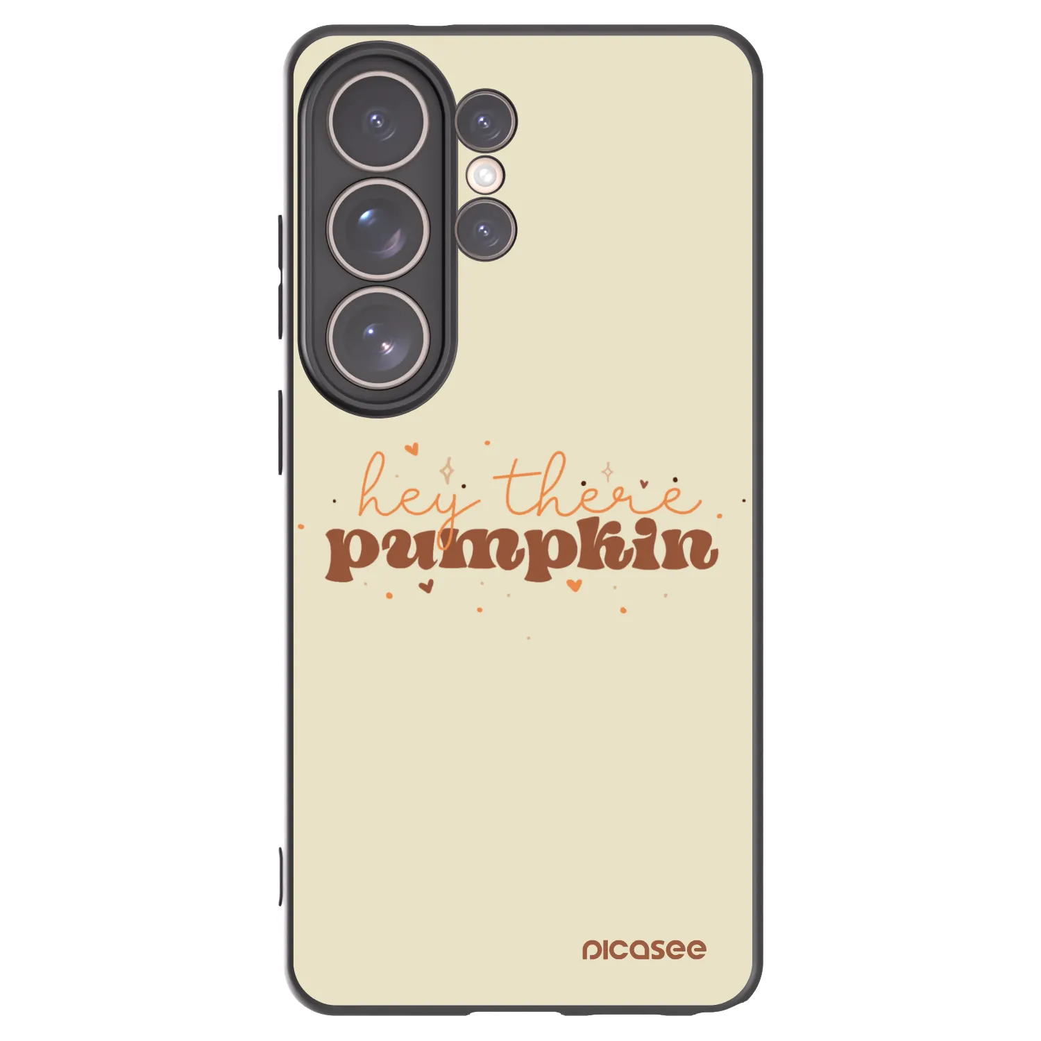 Picasee crna silikonska maskica za Samsung Galaxy S26 Ultra - Hey there pumpkin