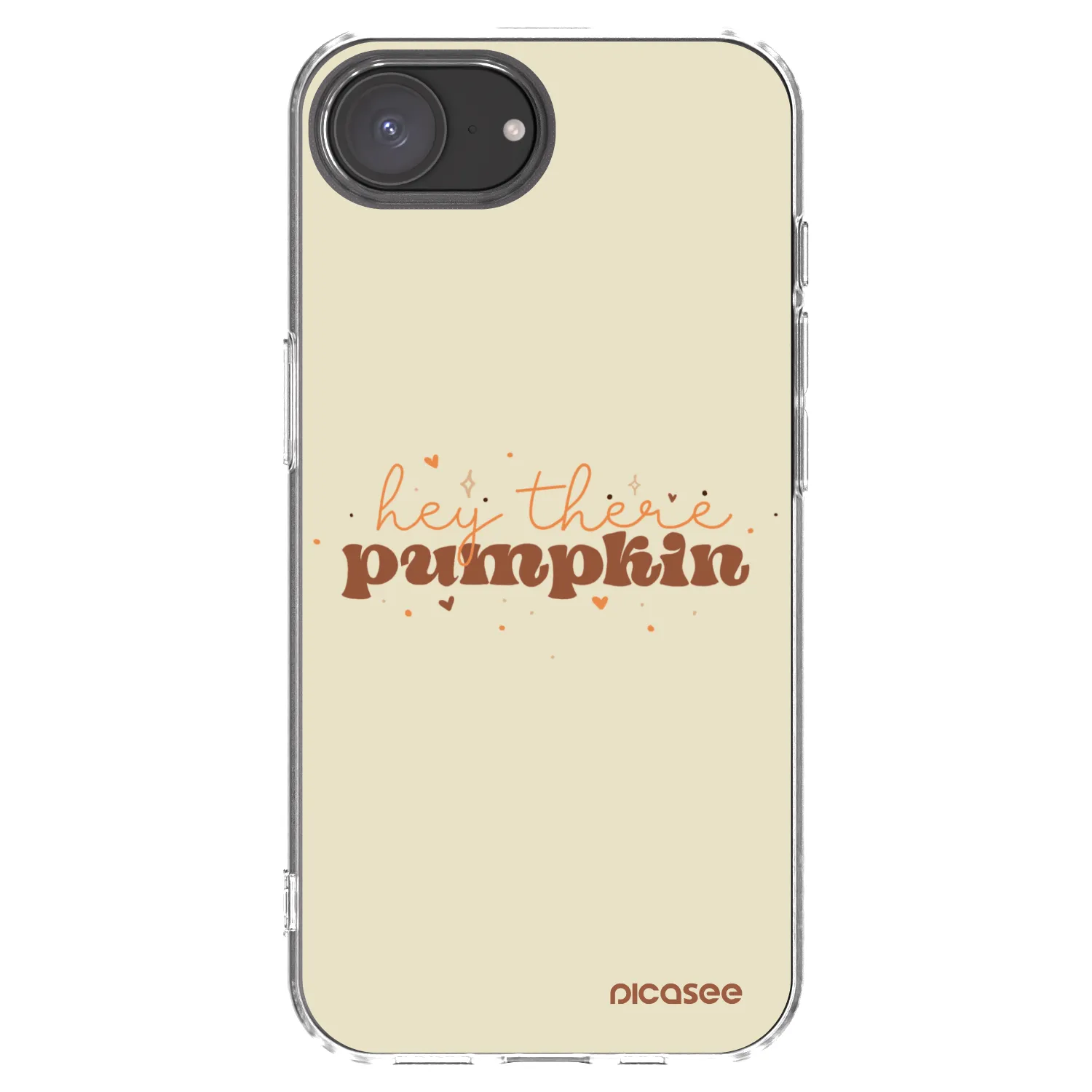 Picasee silikonska prozirna maskica za Apple iPhone 17e - Hey there pumpkin