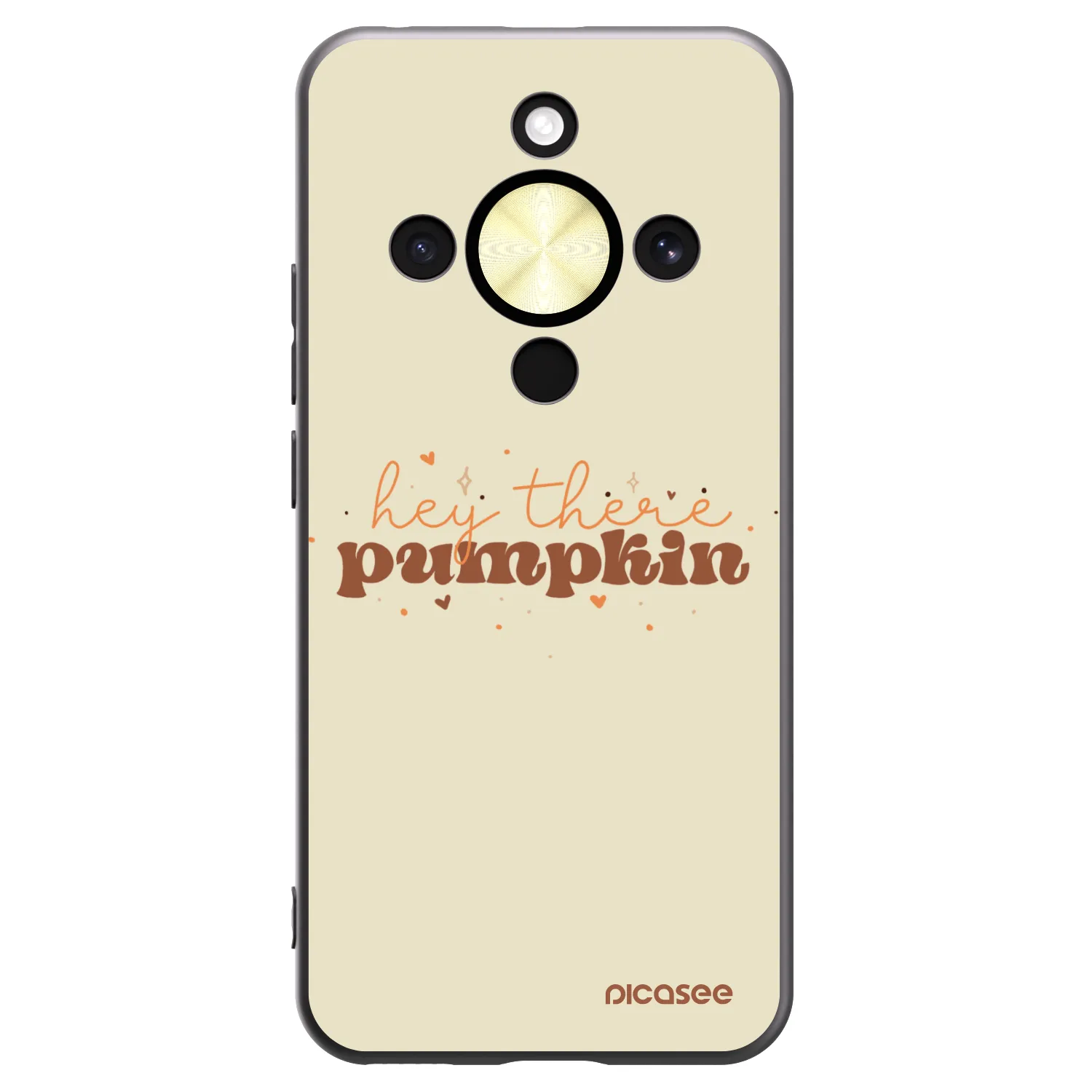 Picasee crna silikonska maskica za Honor Magic8 Lite 5G - Hey there pumpkin