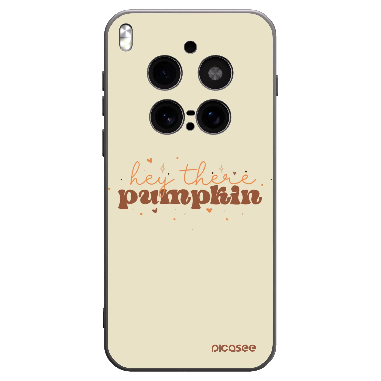 Picasee crna silikonska maskica za Vivo X300 Pro - Hey there pumpkin