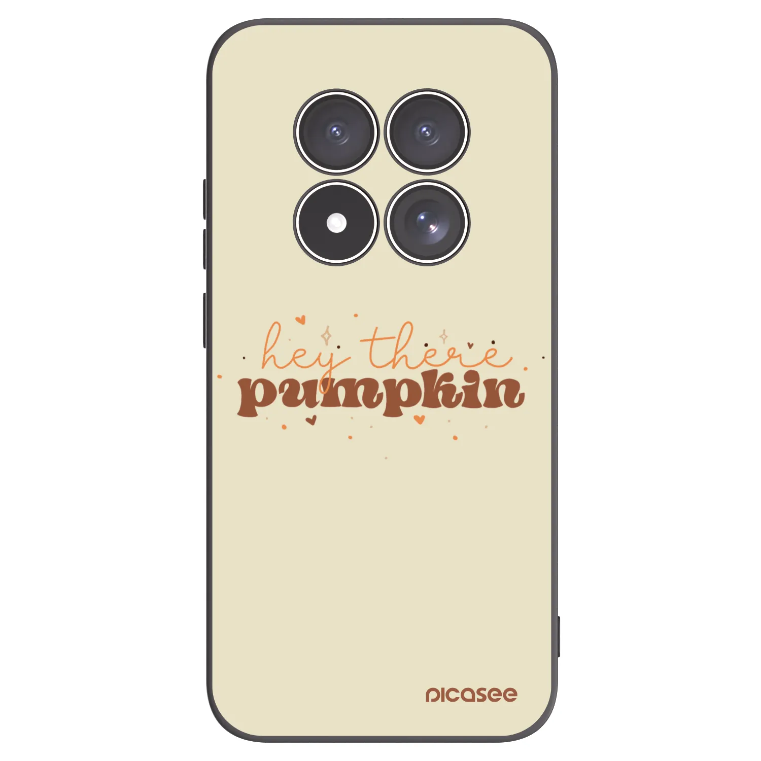 Picasee crna silikonska maskica za Xiaomi Redmi Note 15 Pro 5G - Hey there pumpkin