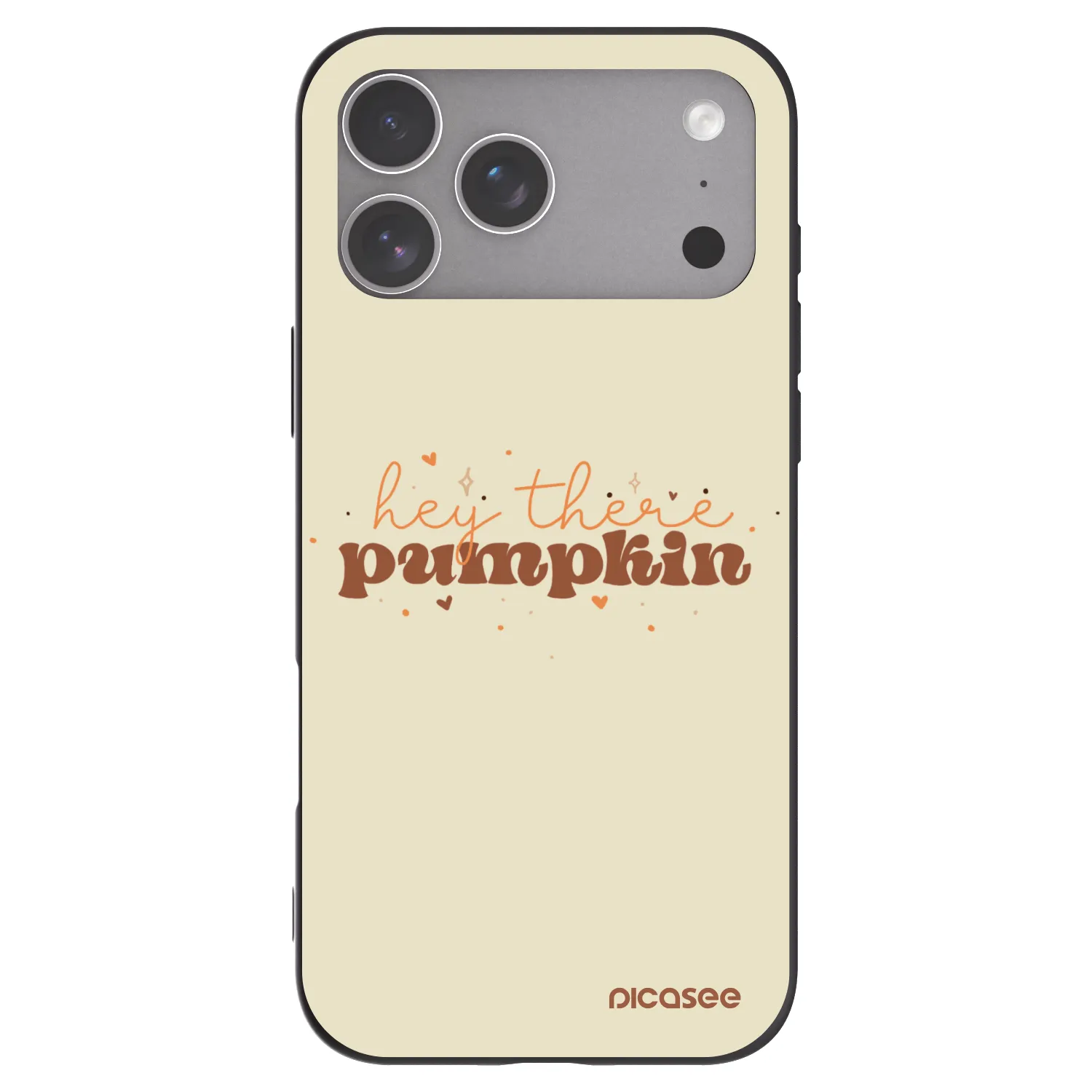 Picasee crna silikonska maskica za Apple iPhone 18 Pro Max - Hey there pumpkin