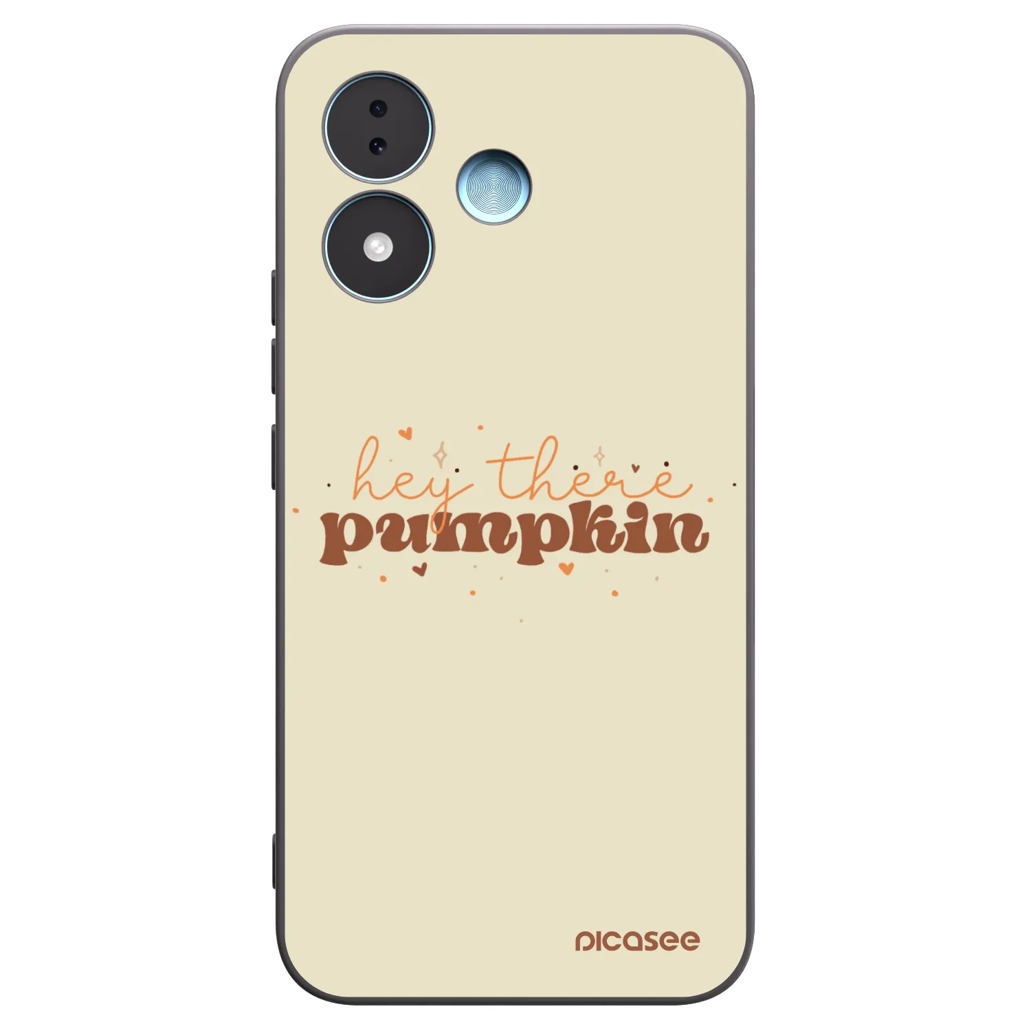 Picasee crna silikonska maskica za Xiaomi Redmi Note 17 5G - Hey there pumpkin