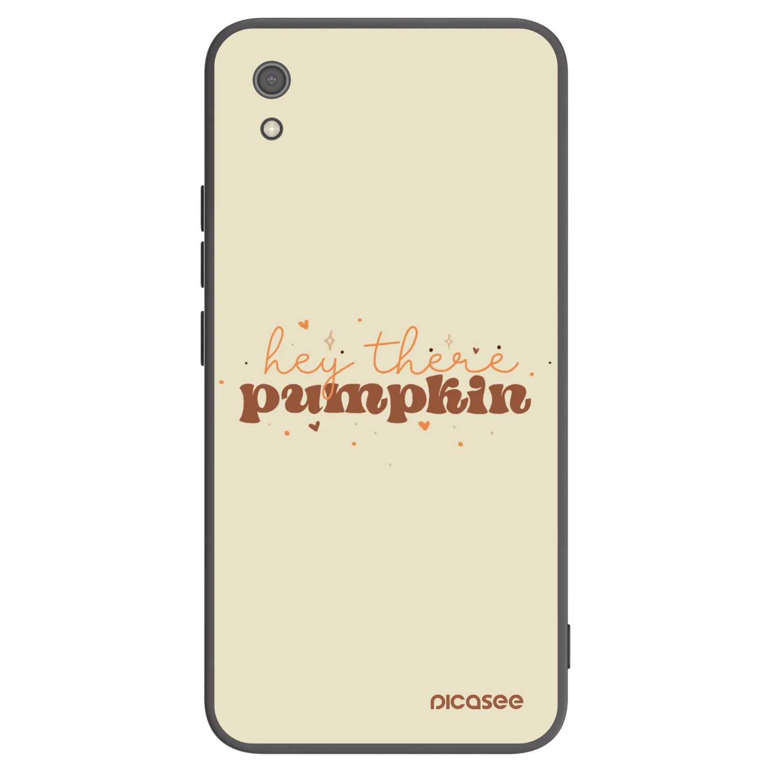 Picasee crna silikonska maskica za Xiaomi Redmi 7A - Hey there pumpkin