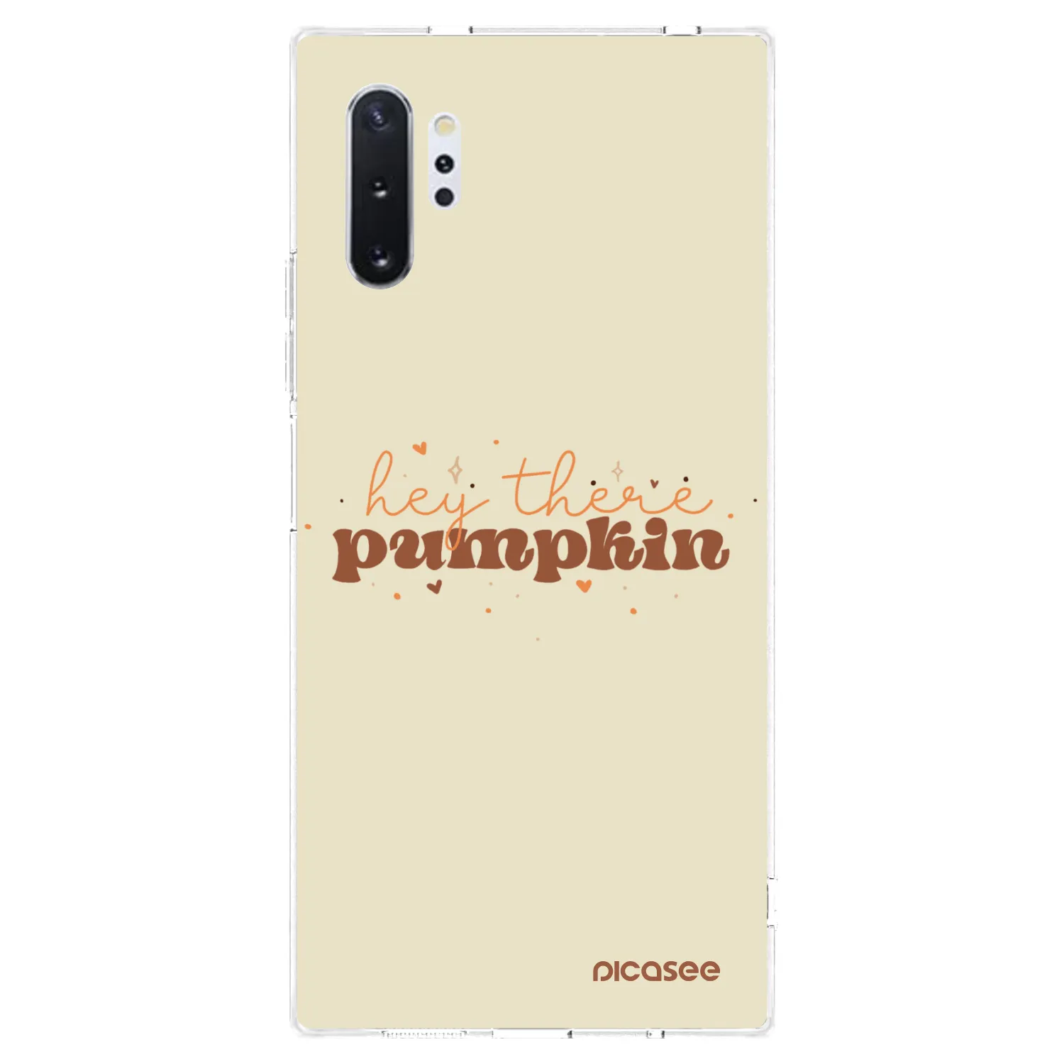 Picasee silikonska prozirna maskica za Samsung Galaxy Note 10+ N975F - Hey there pumpkin