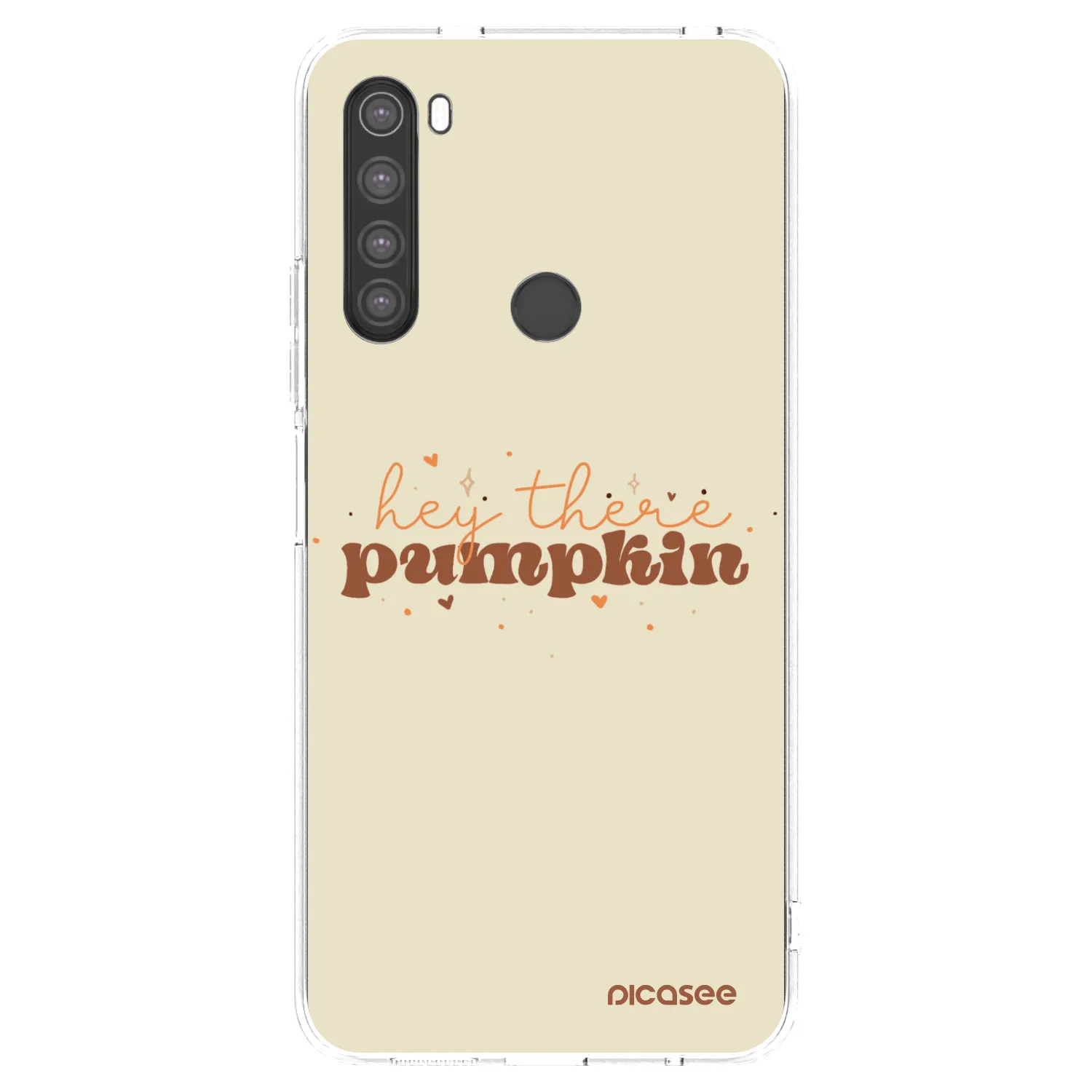 Picasee silikonska prozirna maskica za Xiaomi Redmi Note 8 - Hey there pumpkin