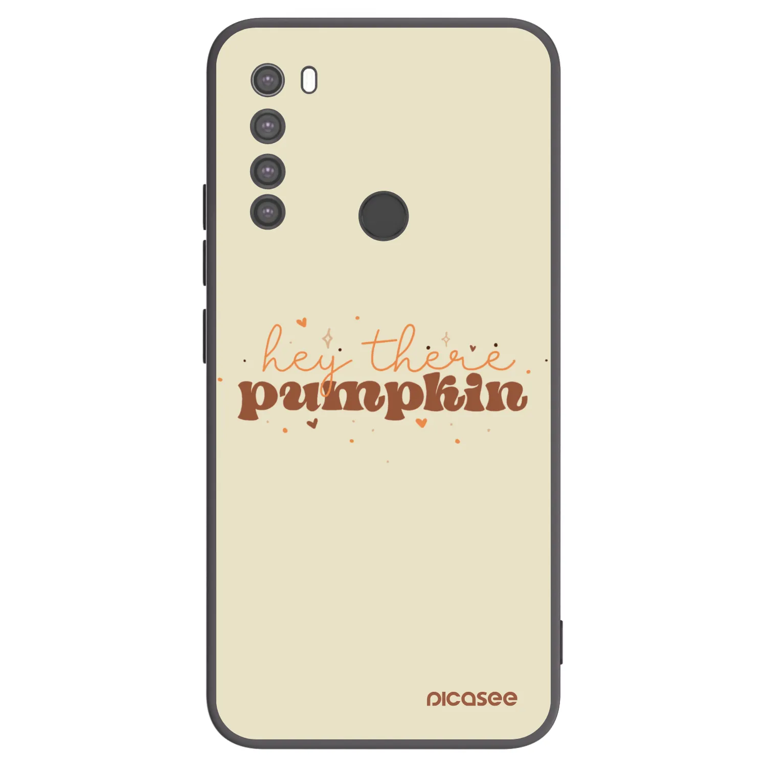 Picasee crna silikonska maskica za Xiaomi Redmi Note 8 - Hey there pumpkin