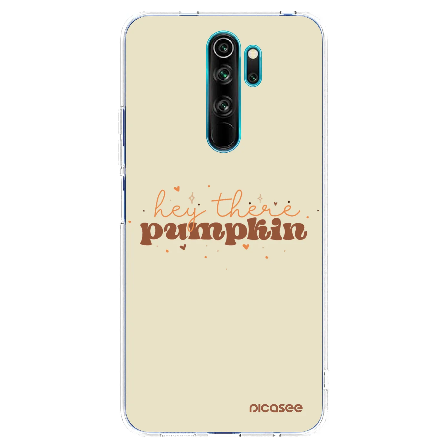 Picasee silikonska prozirna maskica za Xiaomi Redmi Note 8 Pro - Hey there pumpkin