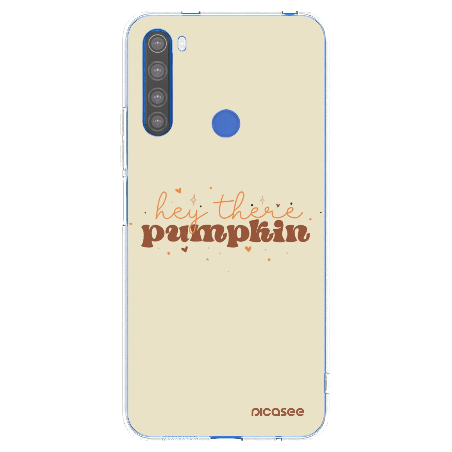 Picasee silikonska prozirna maskica za Xiaomi Redmi Note 8T - Hey there pumpkin