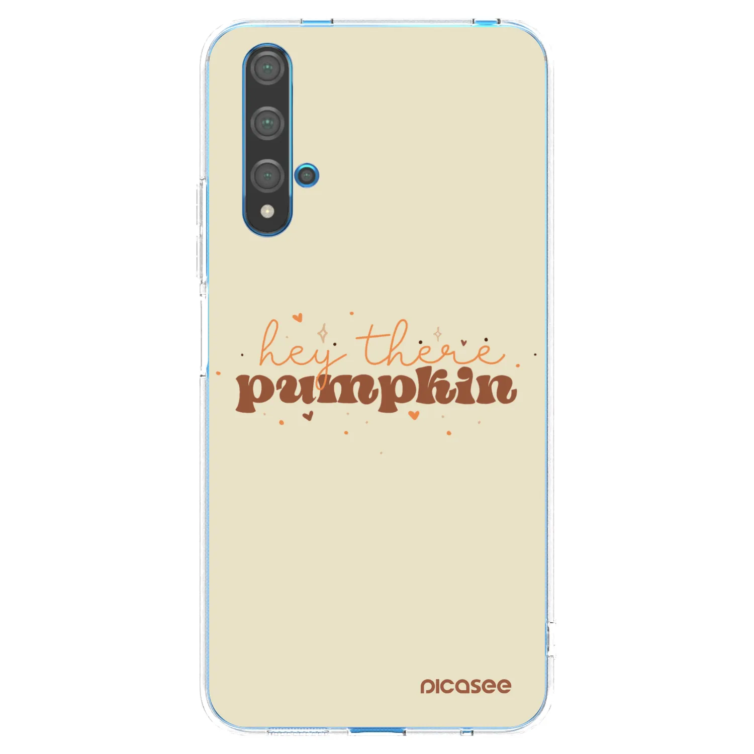Picasee silikonska prozirna maskica za Huawei Nova 5T - Hey there pumpkin