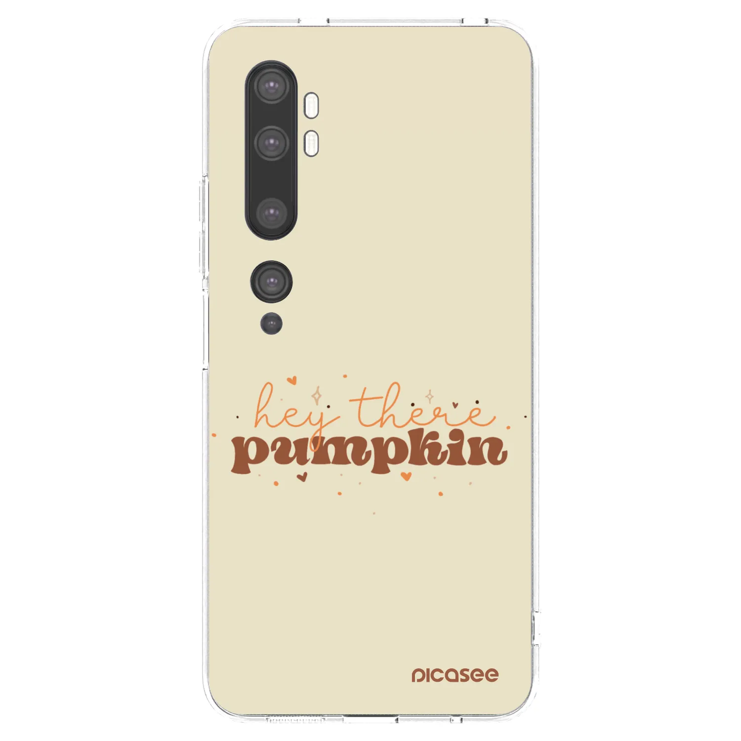 Picasee silikonska prozirna maskica za Xiaomi Mi Note 10 (Pro) - Hey there pumpkin