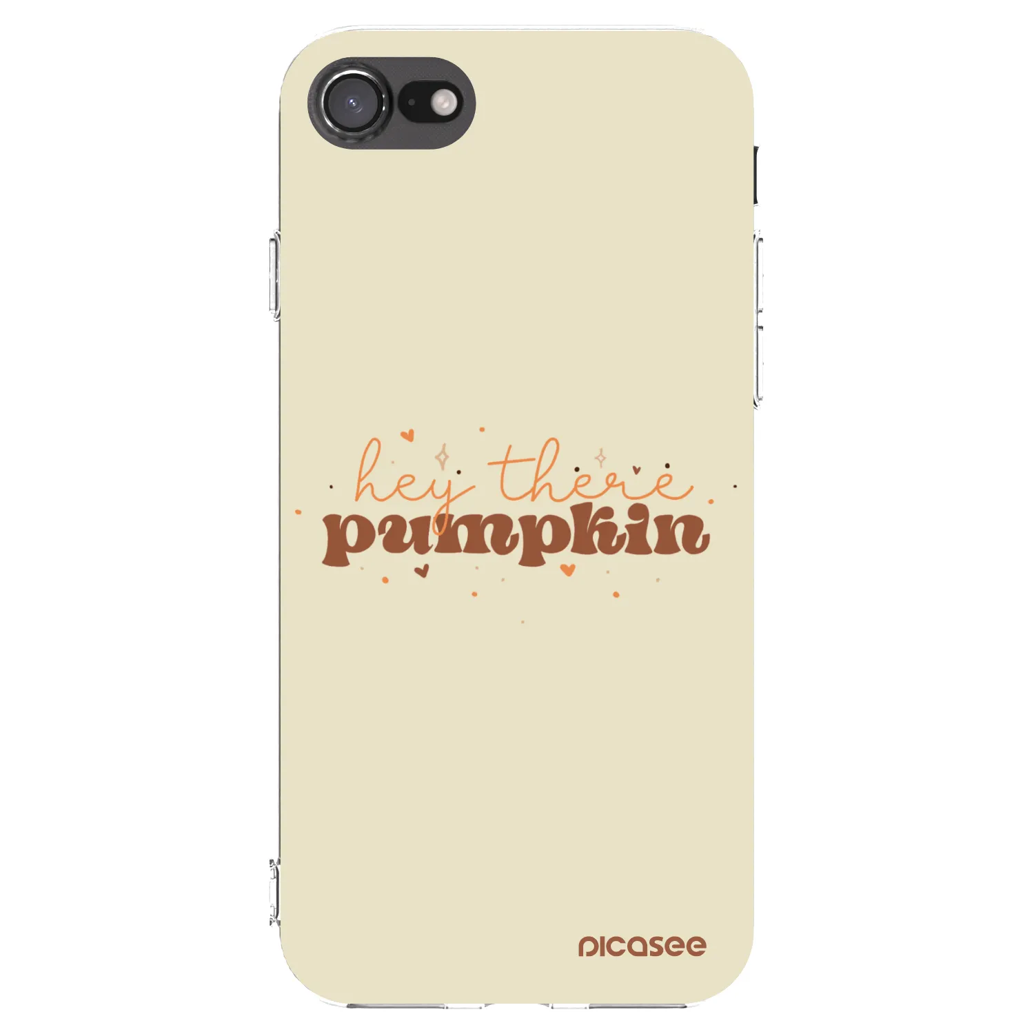 Picasee silikonska prozirna maskica za Apple iPhone SE 2020 - Hey there pumpkin