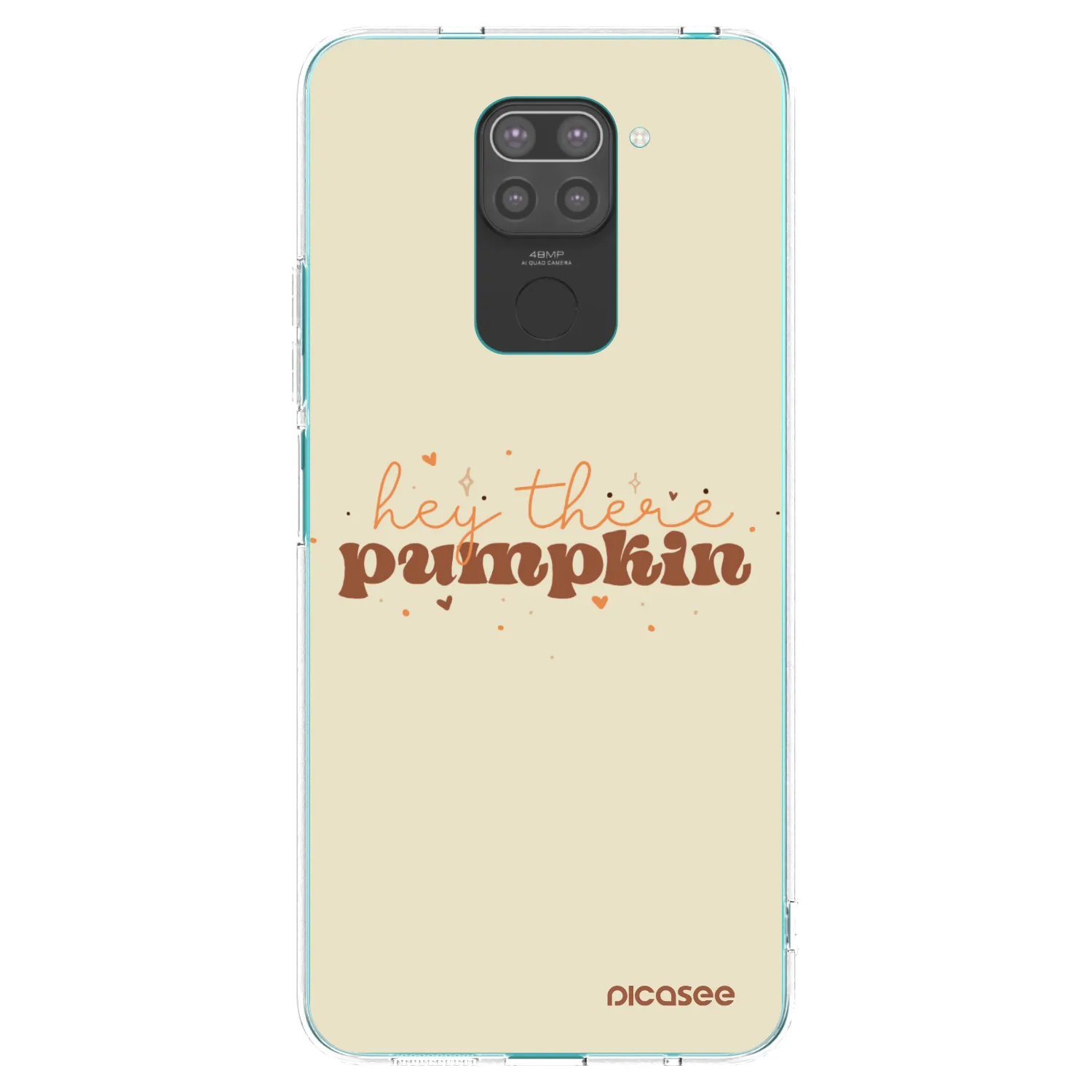 Picasee crna silikonska maskica za Xiaomi Redmi Note 9 - Hey there pumpkin
