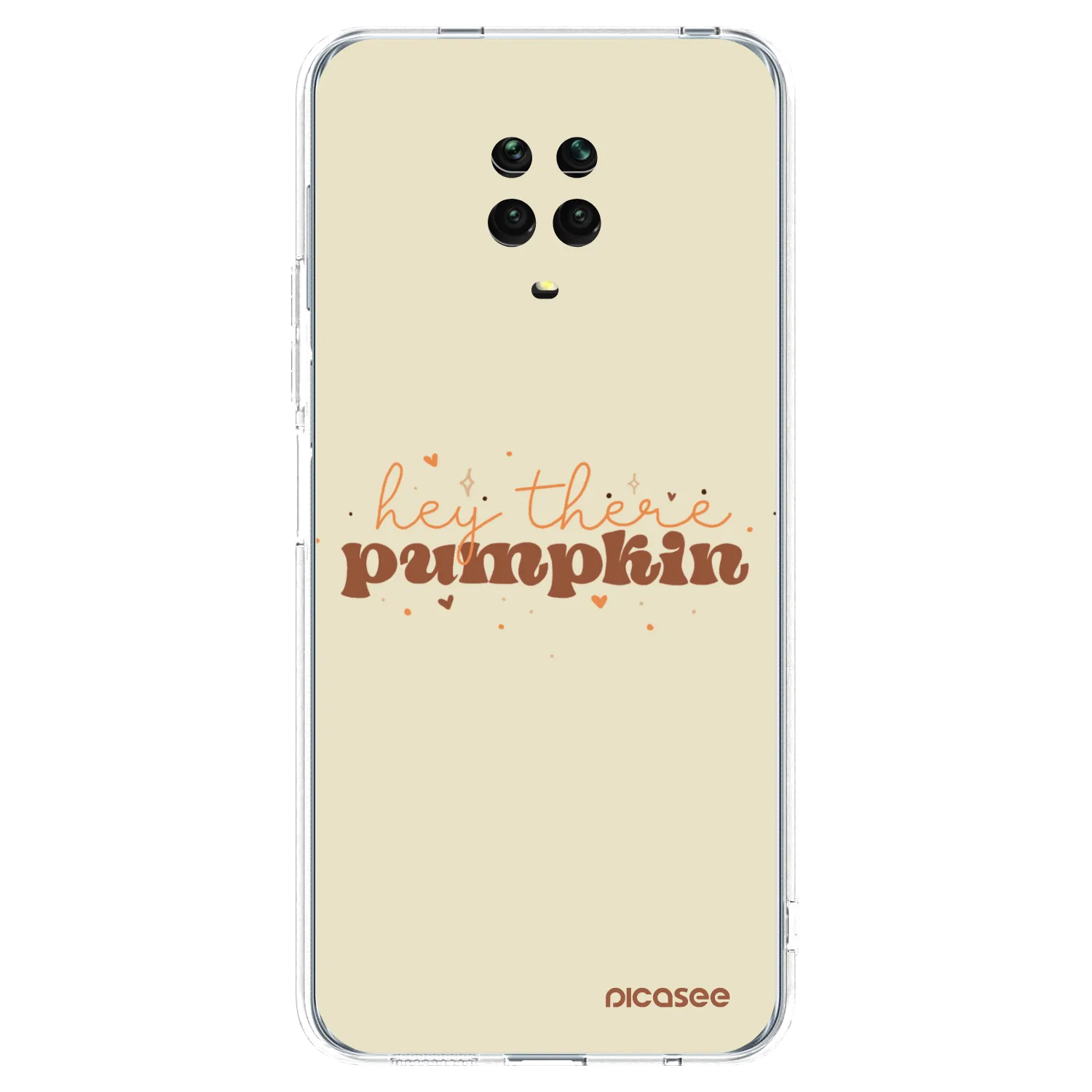 Picasee silikonska prozirna maskica za Xiaomi Redmi Note 9S - Hey there pumpkin