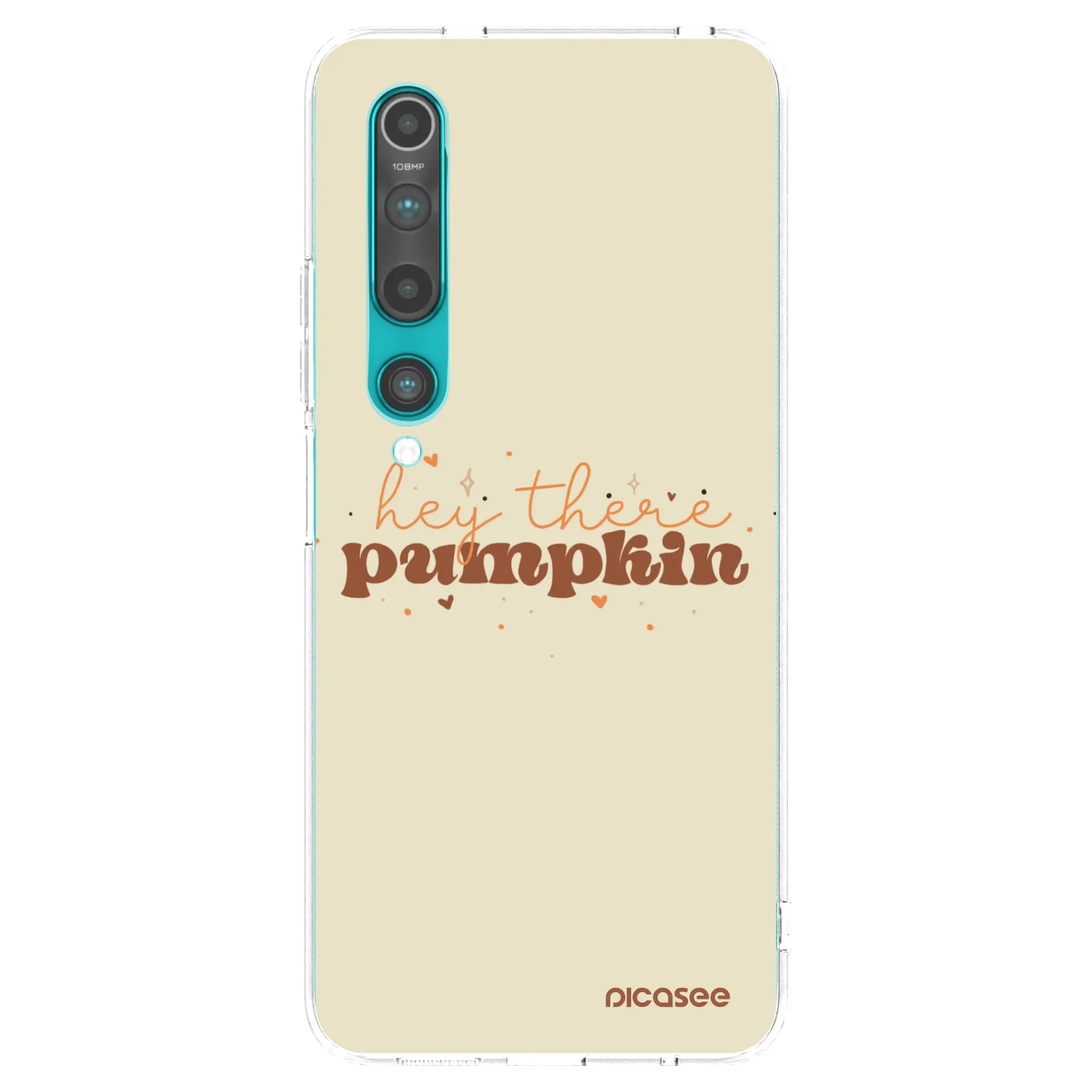 Picasee silikonska prozirna maskica za Xiaomi Mi 10 - Hey there pumpkin