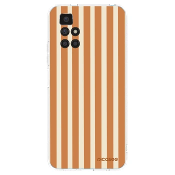Picasee silikonska prozirna maskica za Xiaomi Redmi 10 (2022) - Orange lines