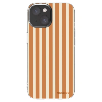 Picasee silikonska prozirna maskica za Apple iPhone 15 - Orange lines