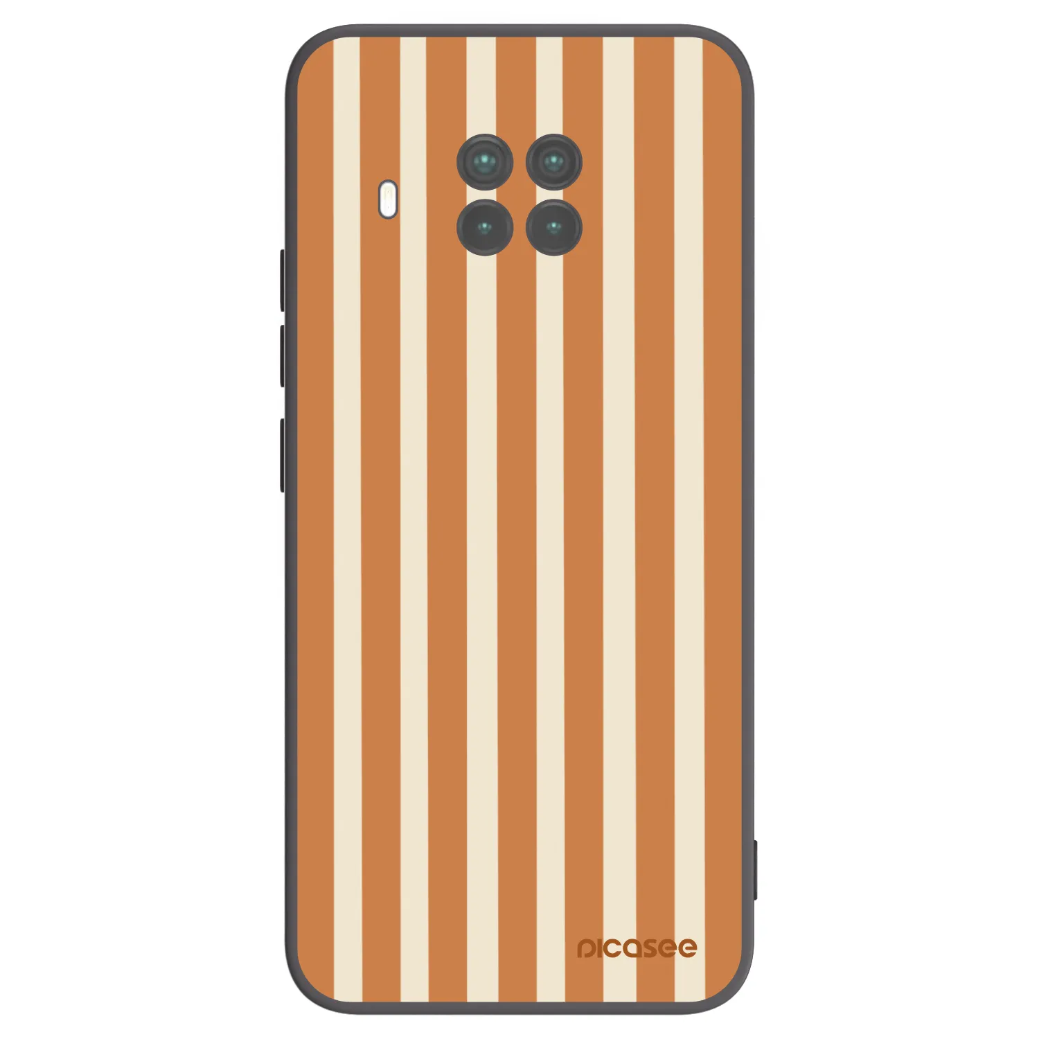 Picasee crna silikonska maskica za Xiaomi Mi 10T Lite - Orange lines