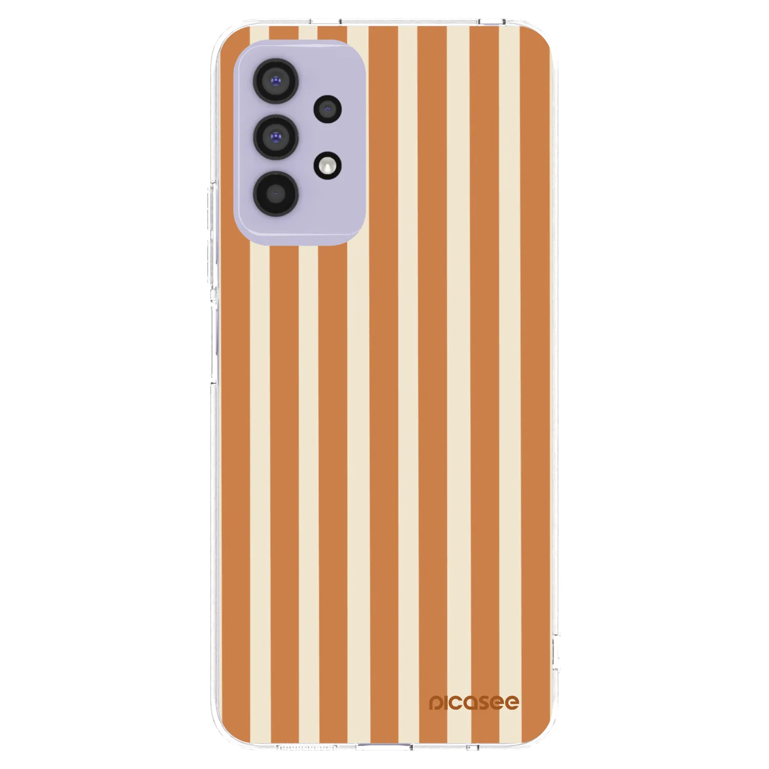 Picasee silikonska prozirna maskica za Samsung Galaxy A32 4G SM-A325F - Orange lines