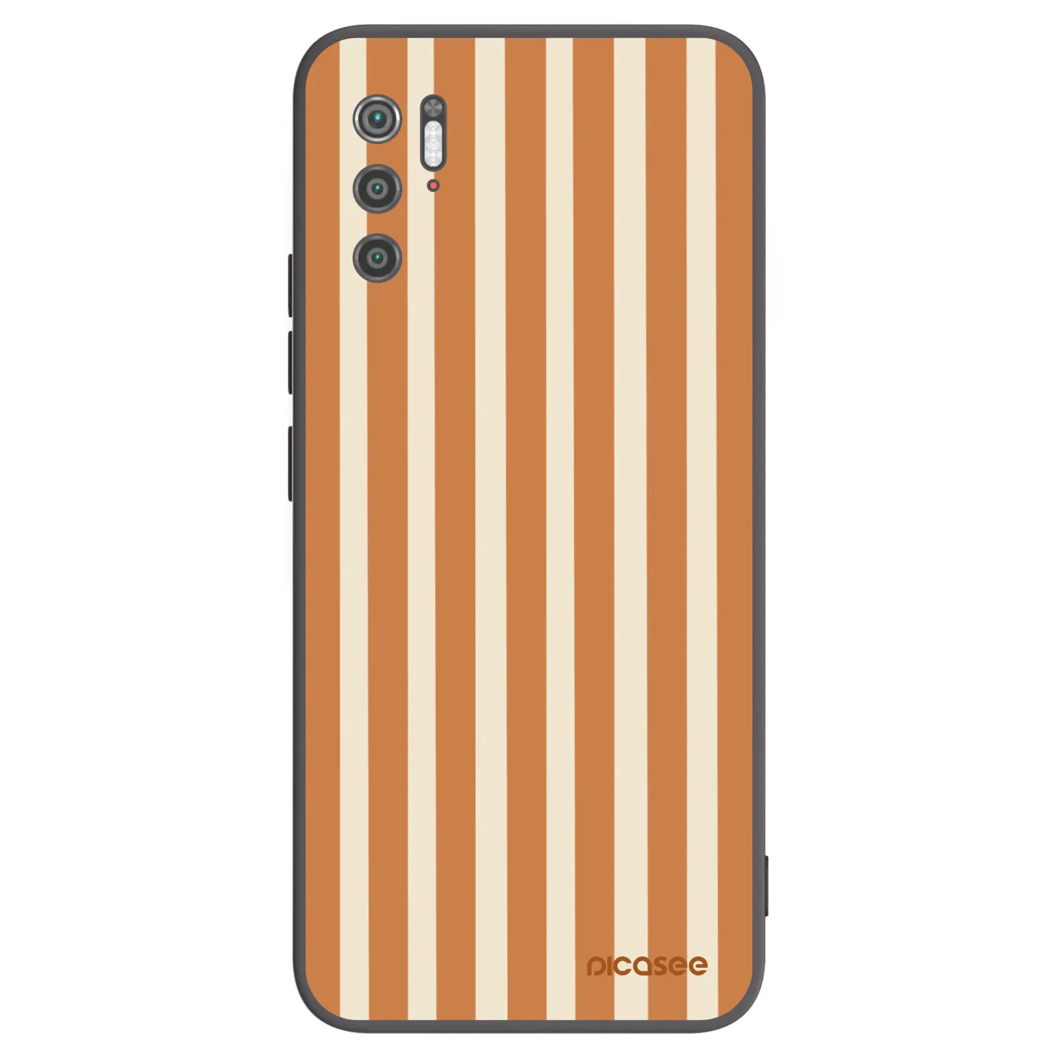 Picasee crna silikonska maskica za Xiaomi Poco M3 Pro 5G - Orange lines