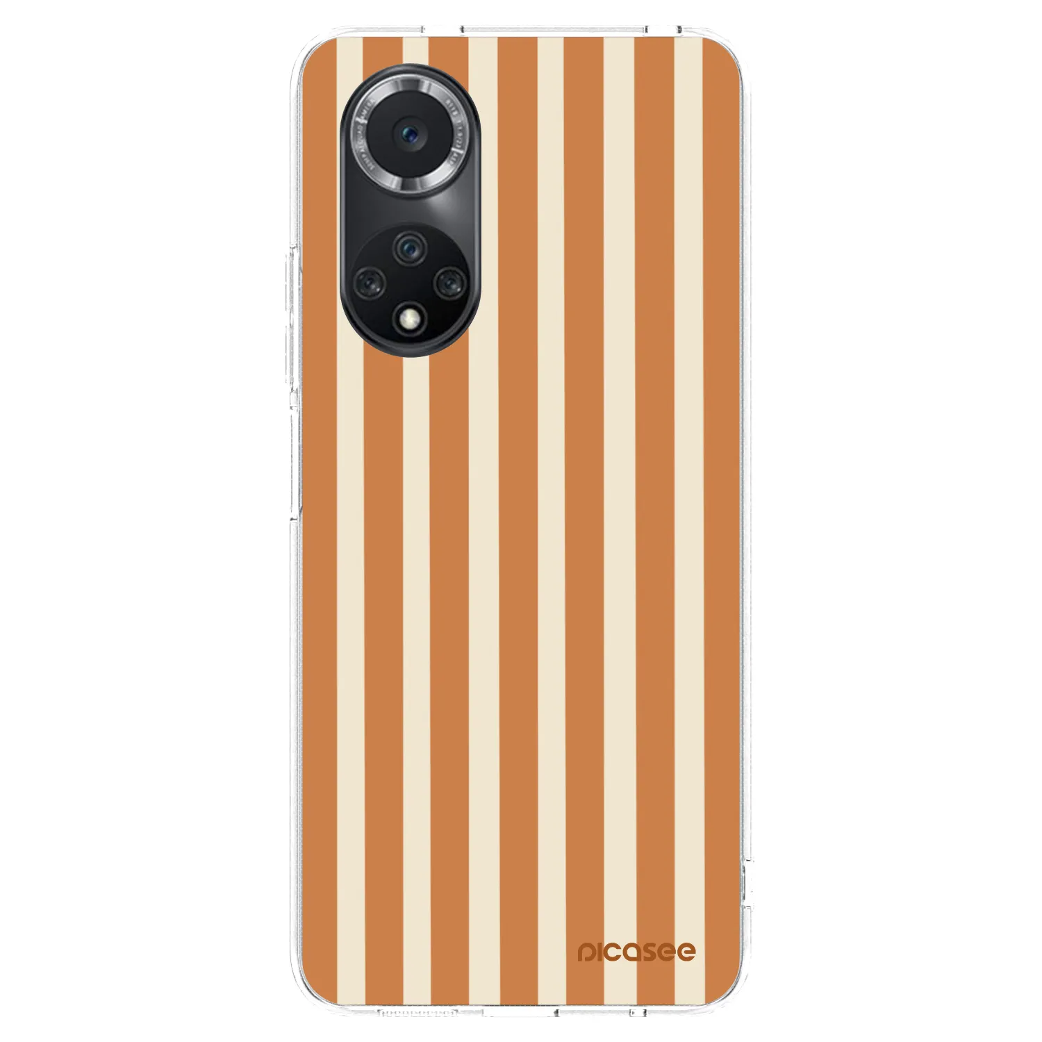 Picasee silikonska prozirna maskica za Huawei Nova 9 SE - Orange lines