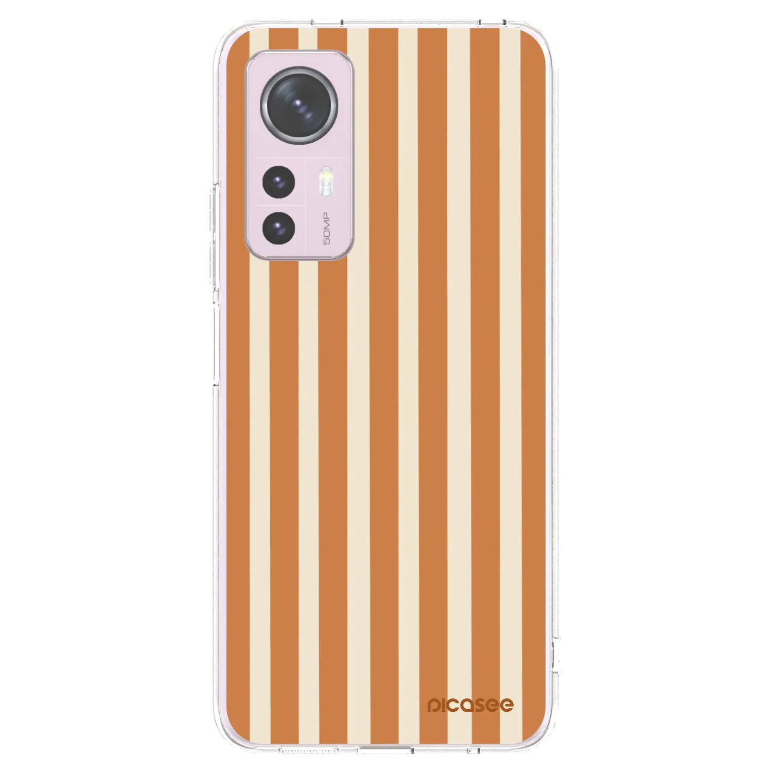 Picasee silikonska prozirna maskica za Xiaomi 12 - Orange lines